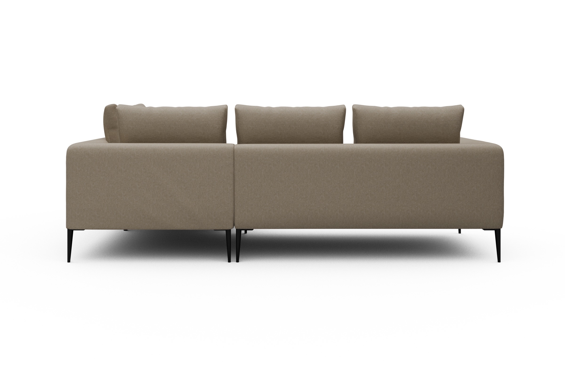 Ecksofa Paul Relax-Ecke rechts mit 2-Sitzer Satya-Natural