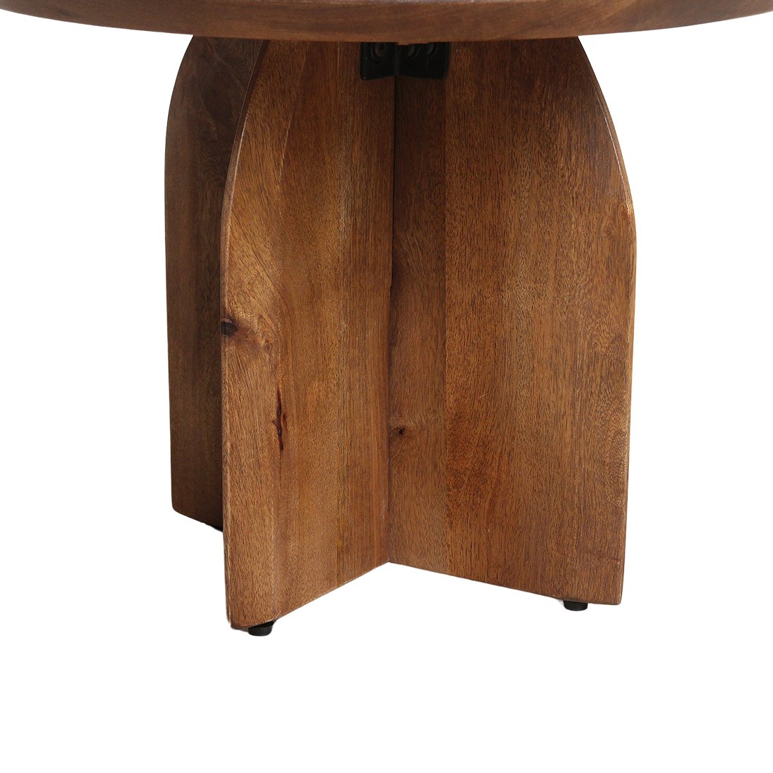 Raw Materials Bullnose Beistelltisch aus Mangoholz Cross Ø 55cm