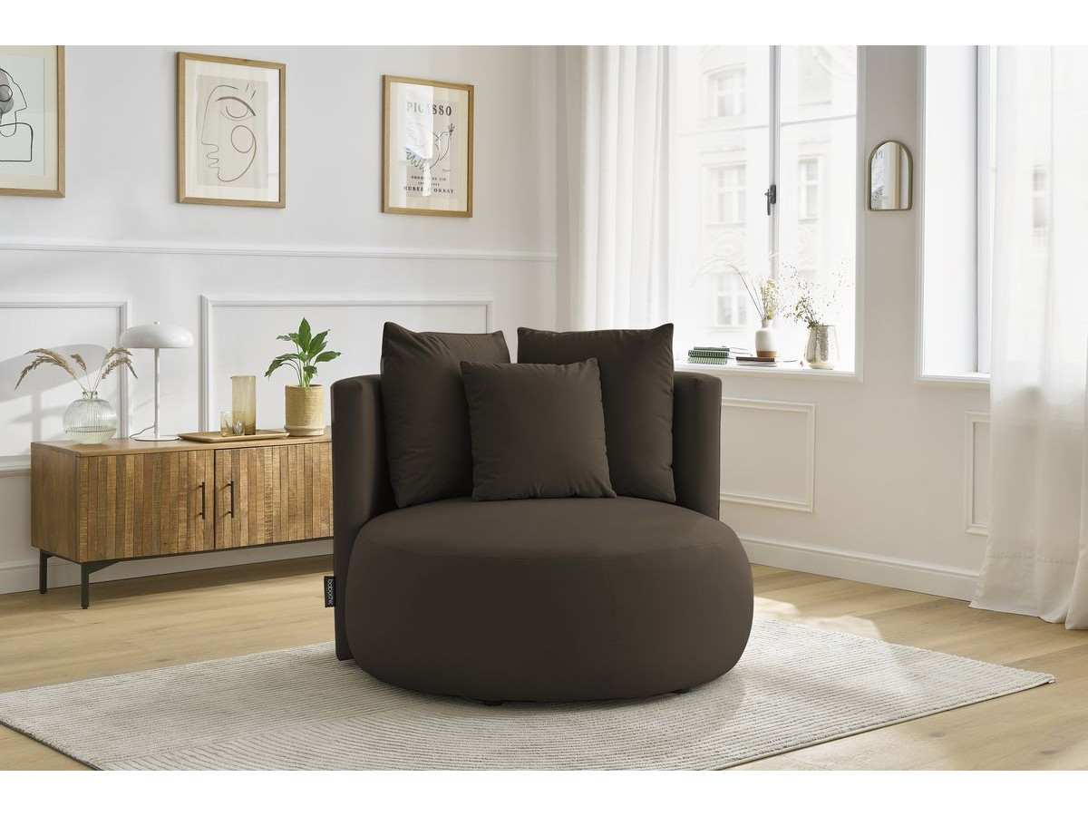 Bobochic Cesar Sessel Samt Braun