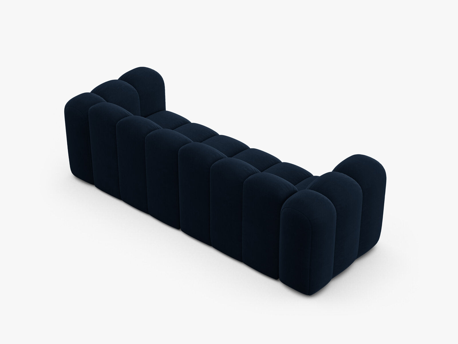 Micadoni Sofa Lupine 3-Sitzer Samt Salvador Königsblau