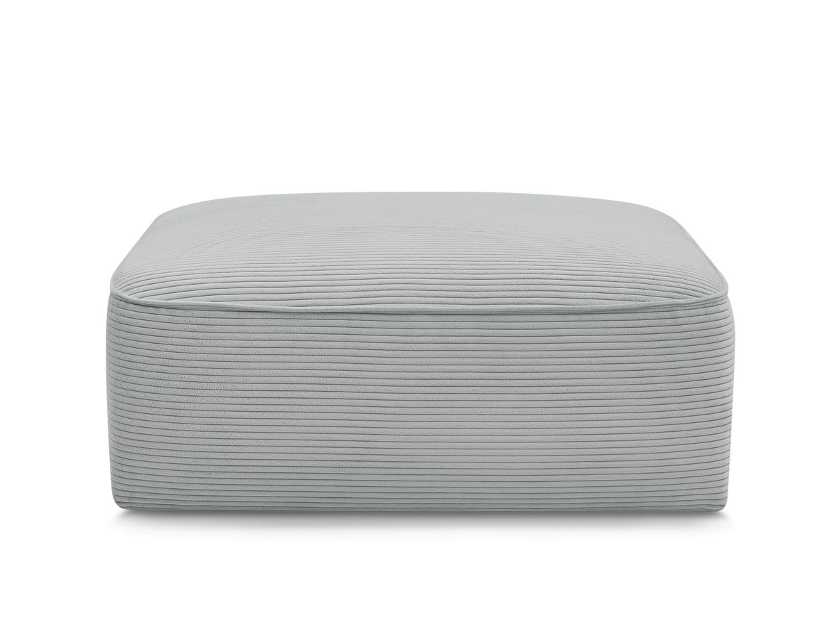 Bobochic Leopold Pouf Cordsamt Hellgrau