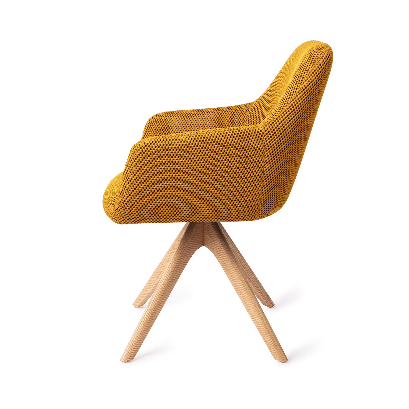 Jesper Home Esszimmerstuhl Hiroo Groovy Garam Revolve Eiche Natur