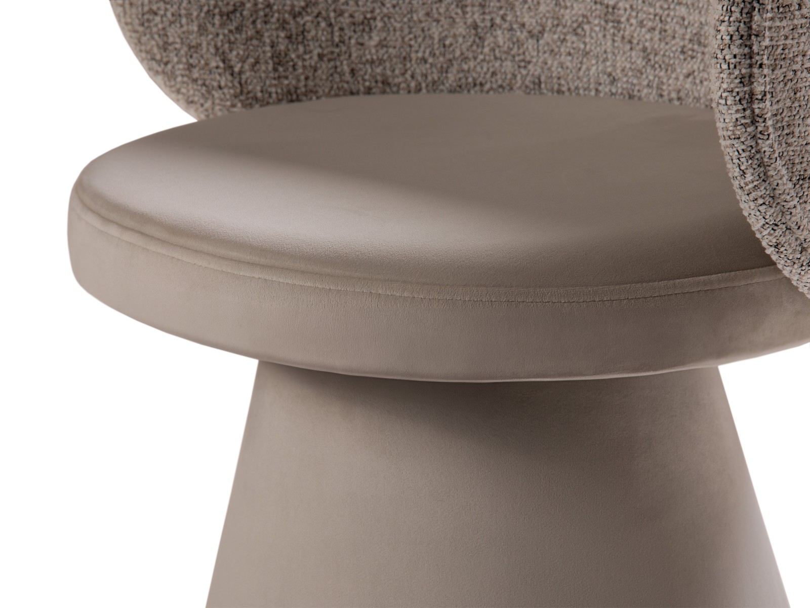 Cosmopolitan Design Stuhl Inez Strukturierter Stoff Puente Beige Melange