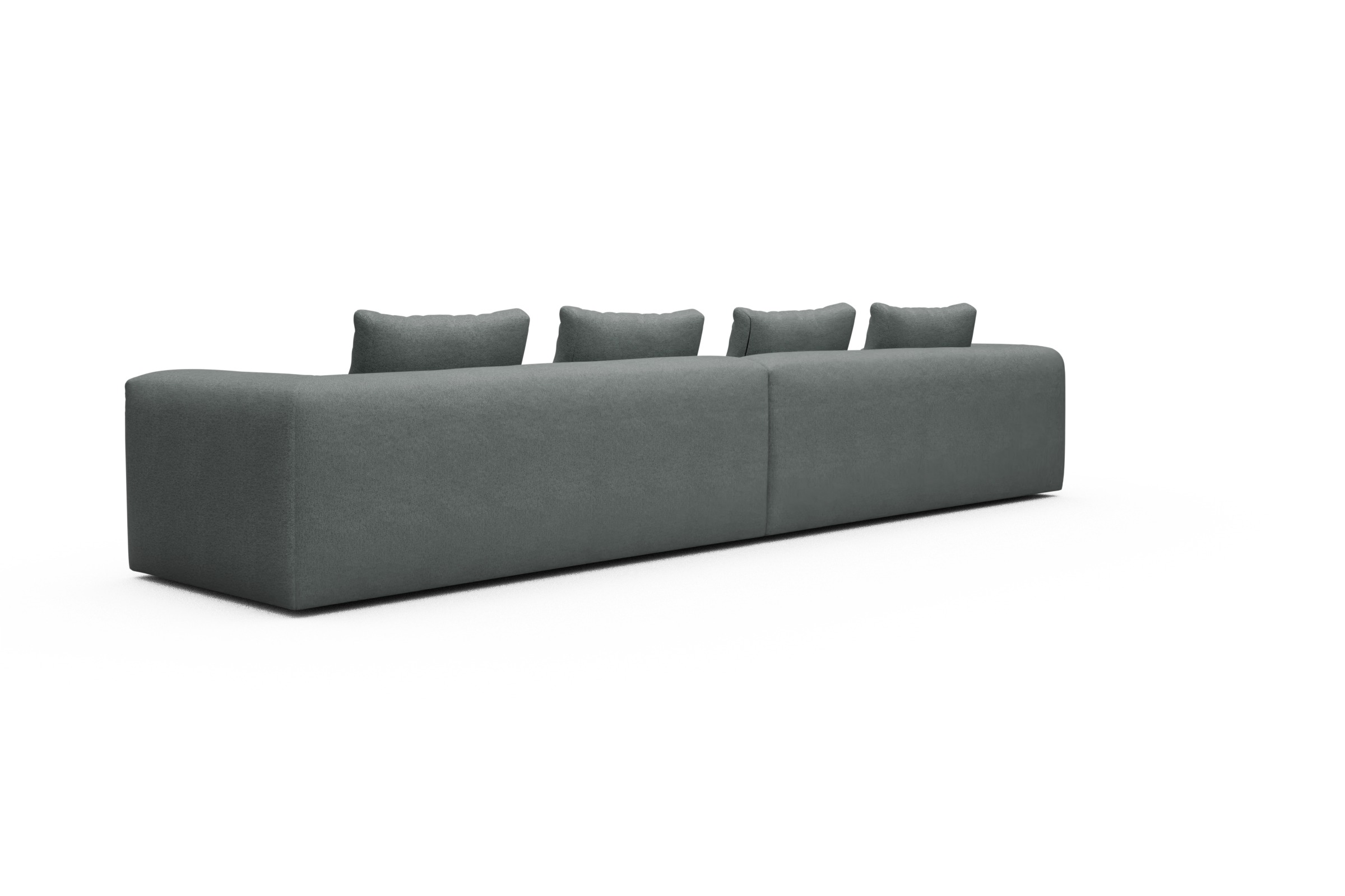 Sofa Modulares XXL Sofa Fred 5-Sitzer Denari-Soft-Grey