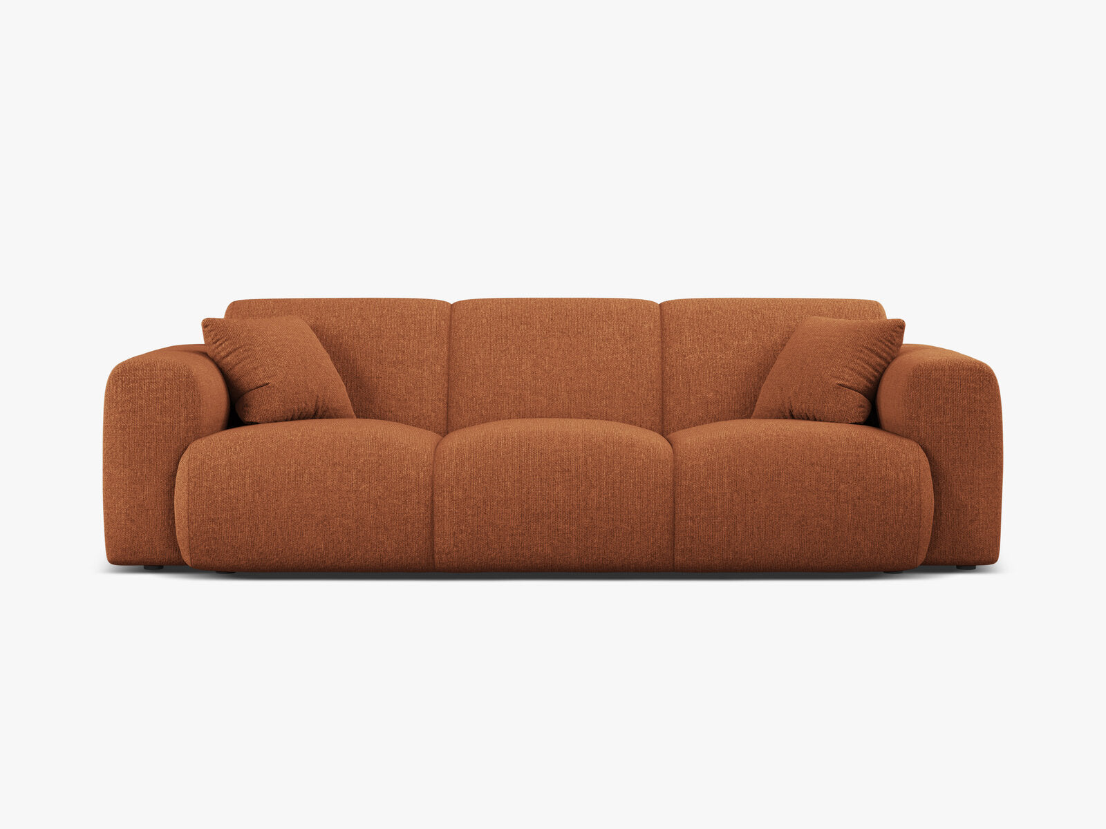 Micadoni Sofa Molino 3-Sitzer Chenille Eden Ziegel