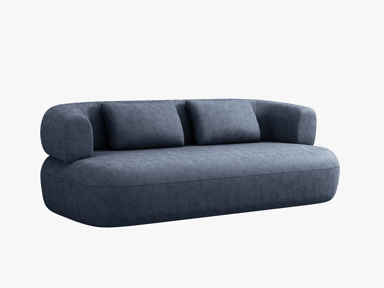 Micadoni Sofa Jenny 2-Sitzer Chenille Perfect Harmony Dunkelblau
