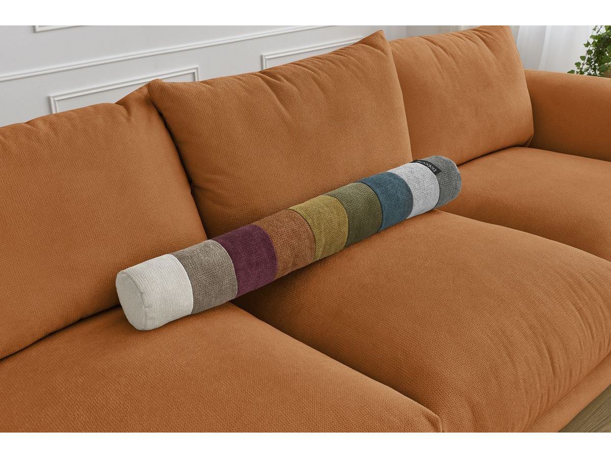 Bobochic Ernest Sofa 3-Sitzer 265 × 106 cm Stoff Orange