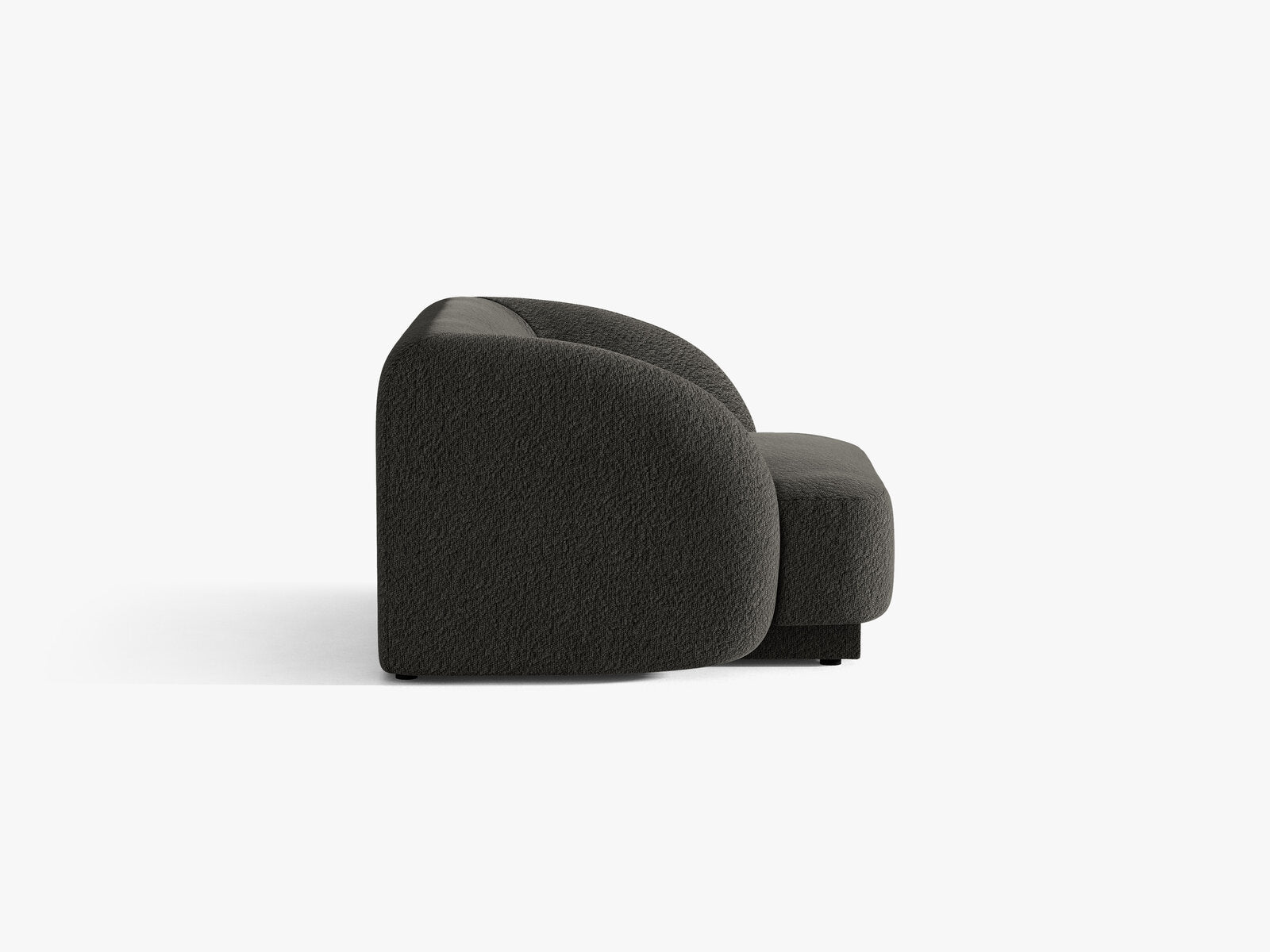 Micadoni Sessel Miley 1-Sitzer Boucle Baloo Braun