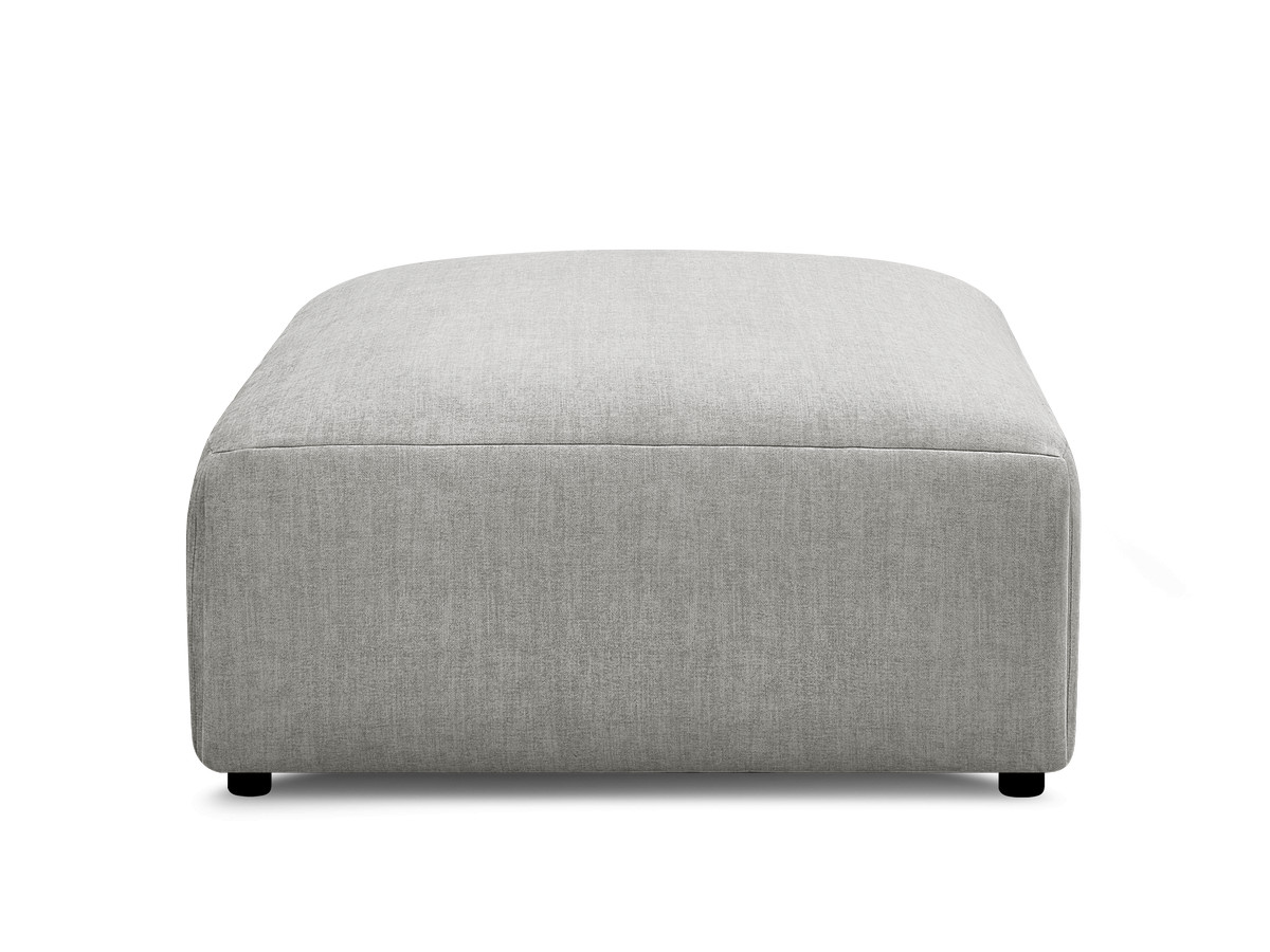 Bobochic Jana Pouf 94 × 114 cm Samt Hellgrau
