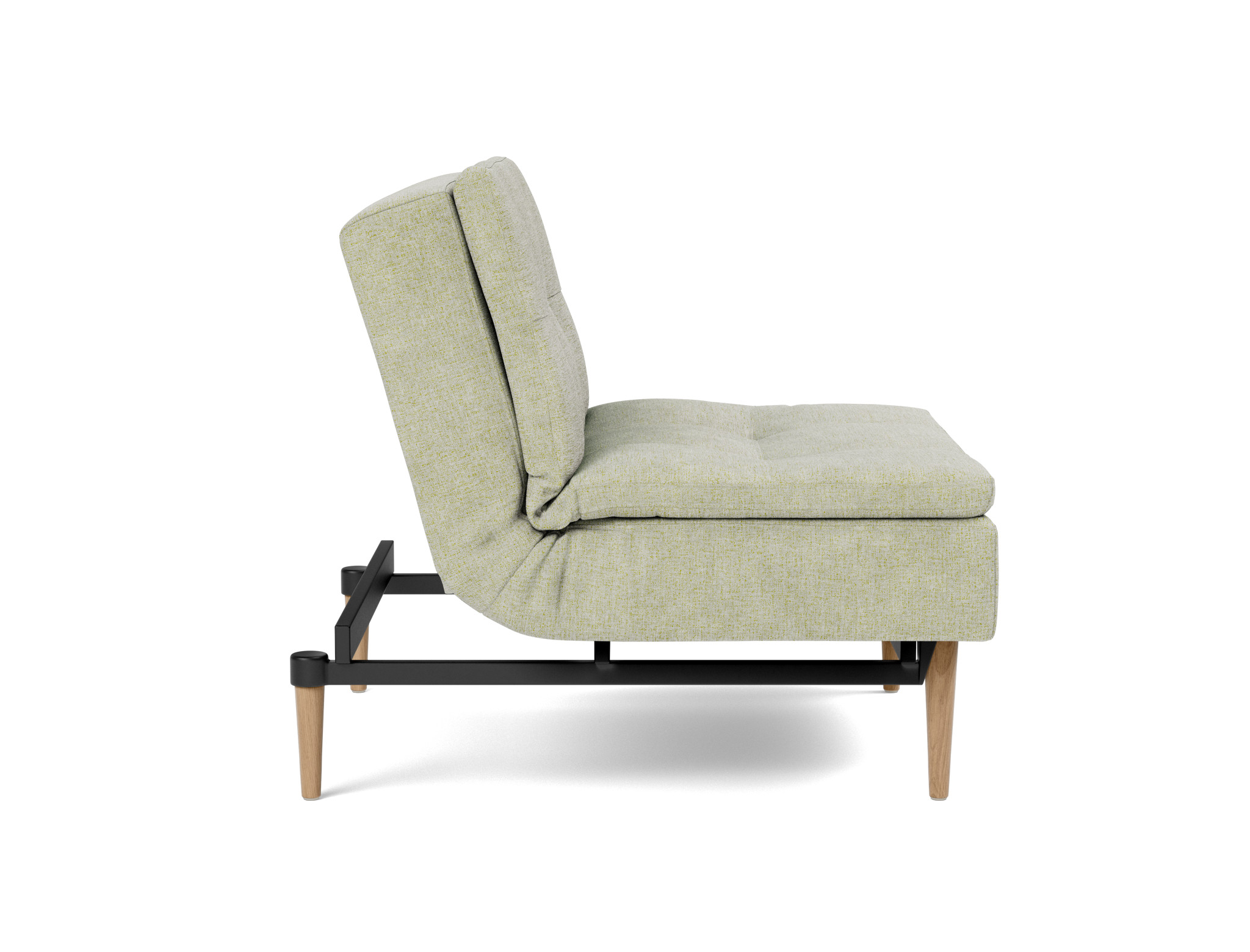 Sessel Dublexo Flachgewebe Avella 280-Sand Beine Styletto Eiche hell