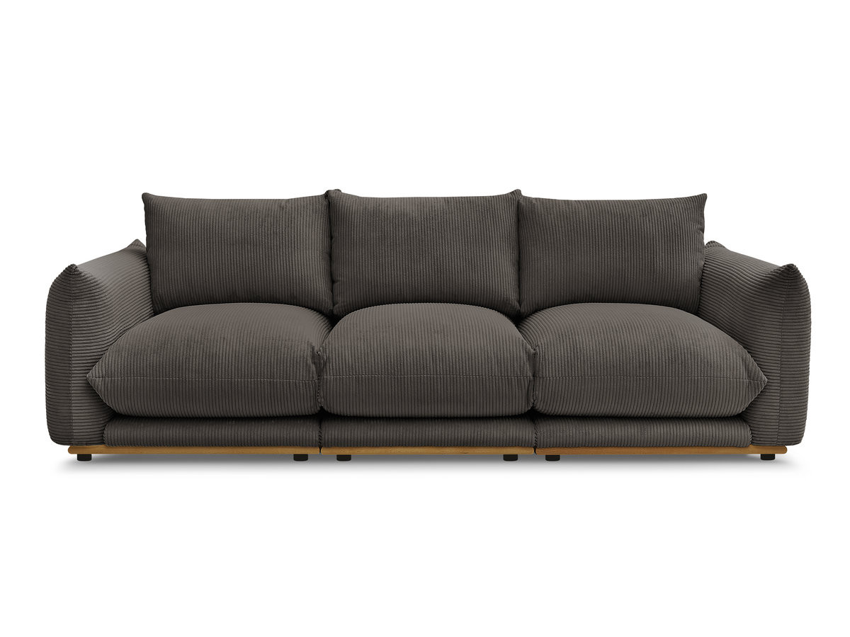 Bobochic Ernest Sofa 3-Sitzer 266 × 106 cm Cordsamt Taupe