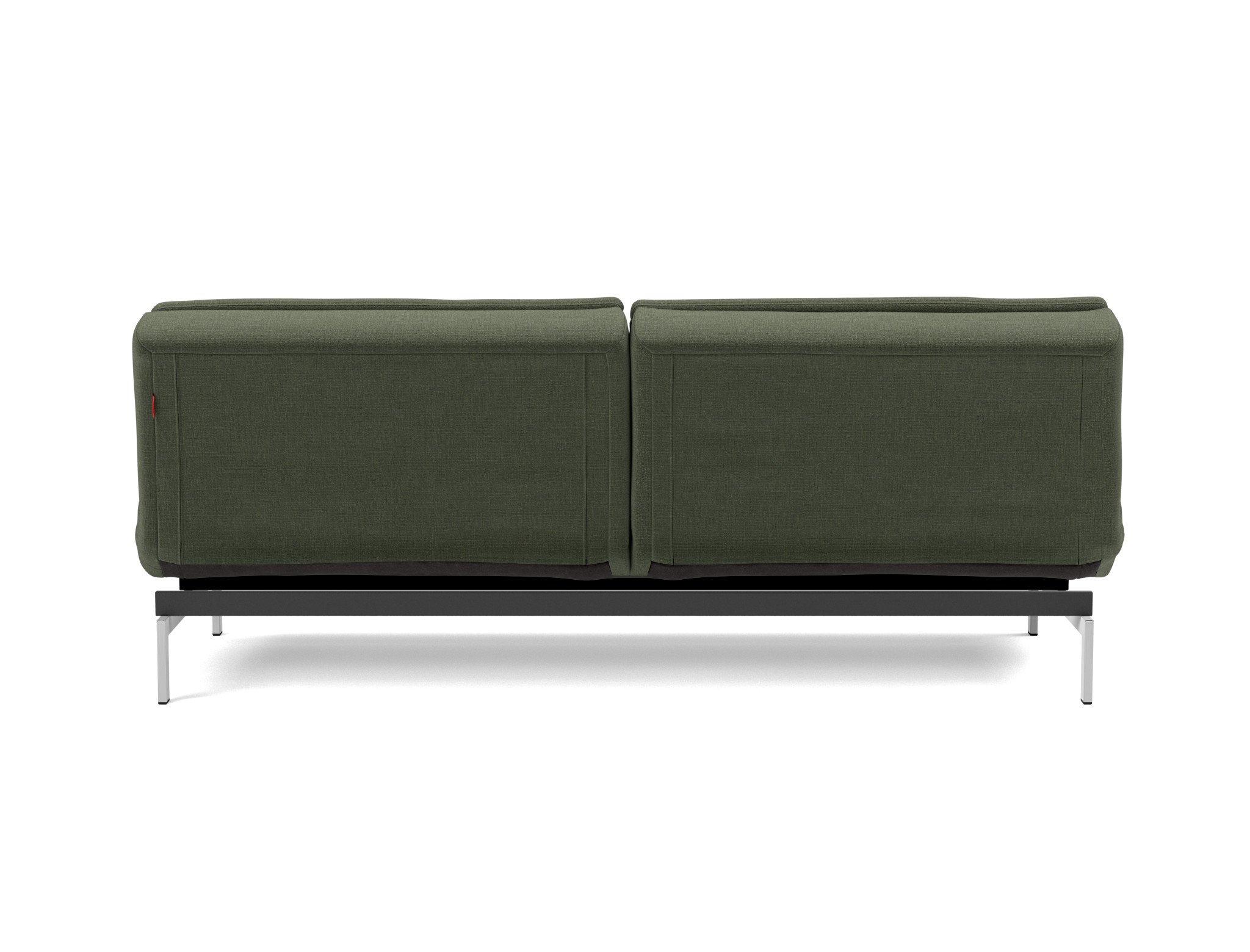 Schlafsofa Dublexo Chenille Esina 413-Olive-Green Beine Chrom