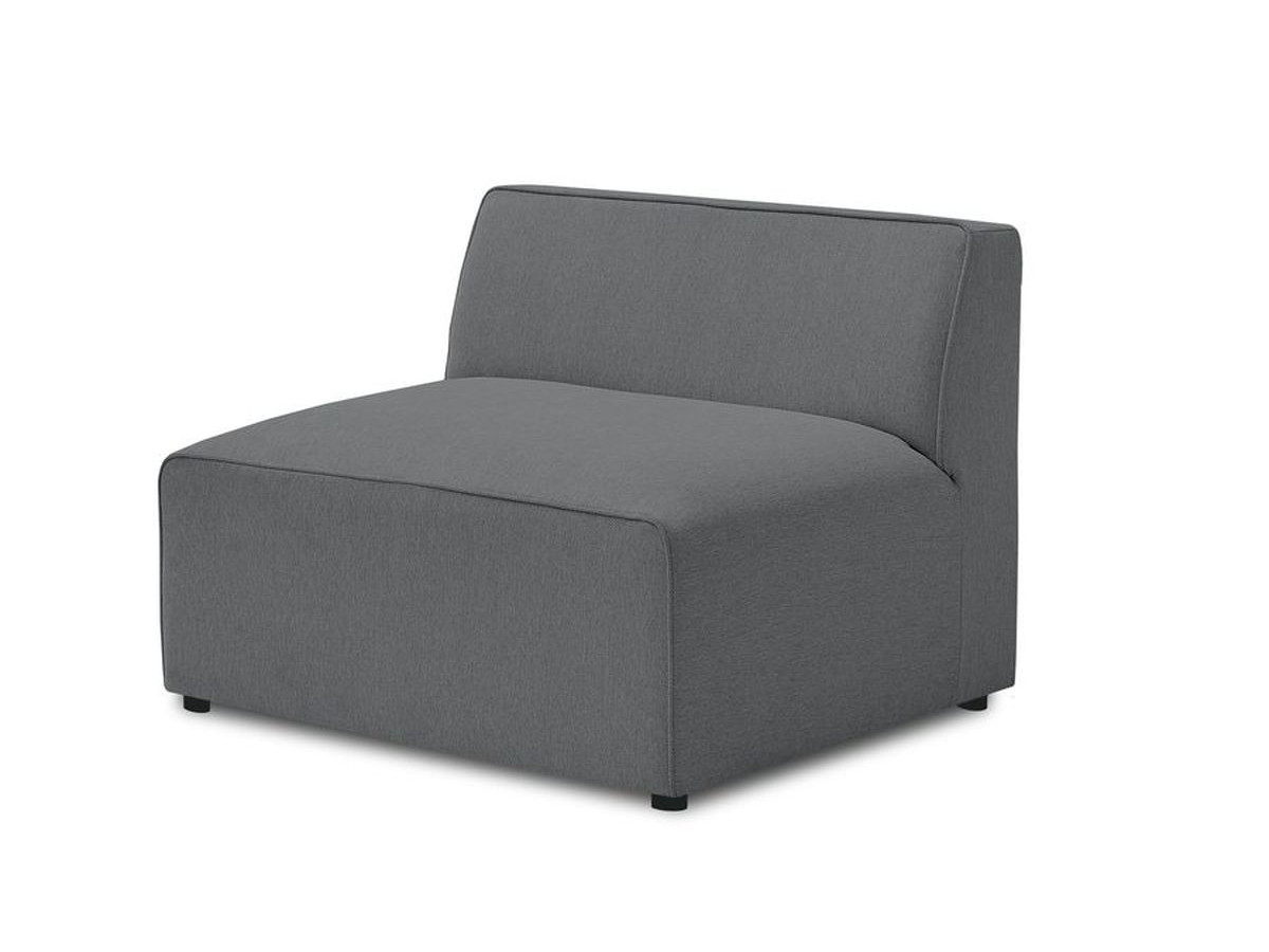 Bobochic Megeve Sofamodul 1-Sitzer Melange-Stoff Dunkelgrau