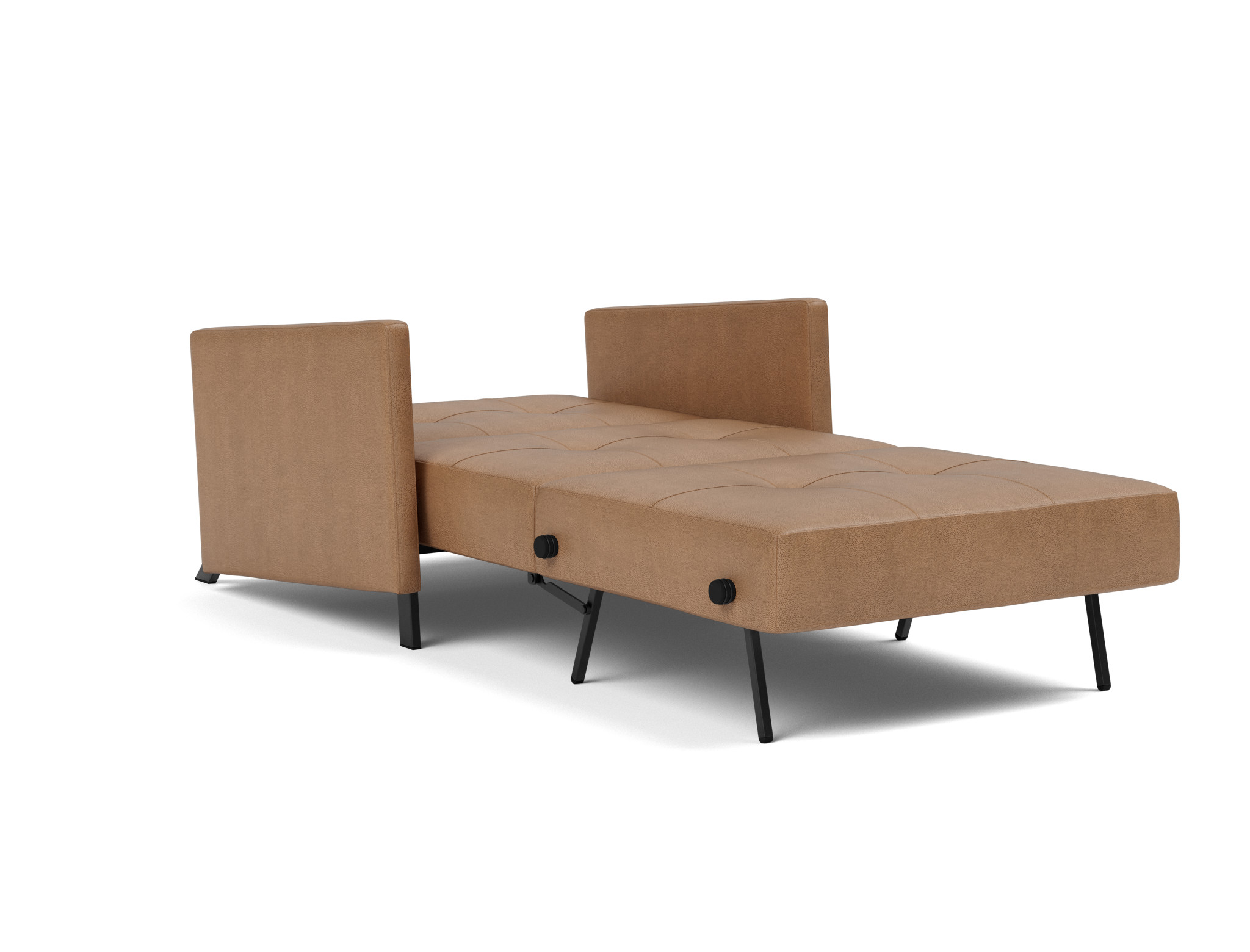 Schlafsessel Cubed 90 mit Armlehnen Lederoptik Faunal 551-Brown
