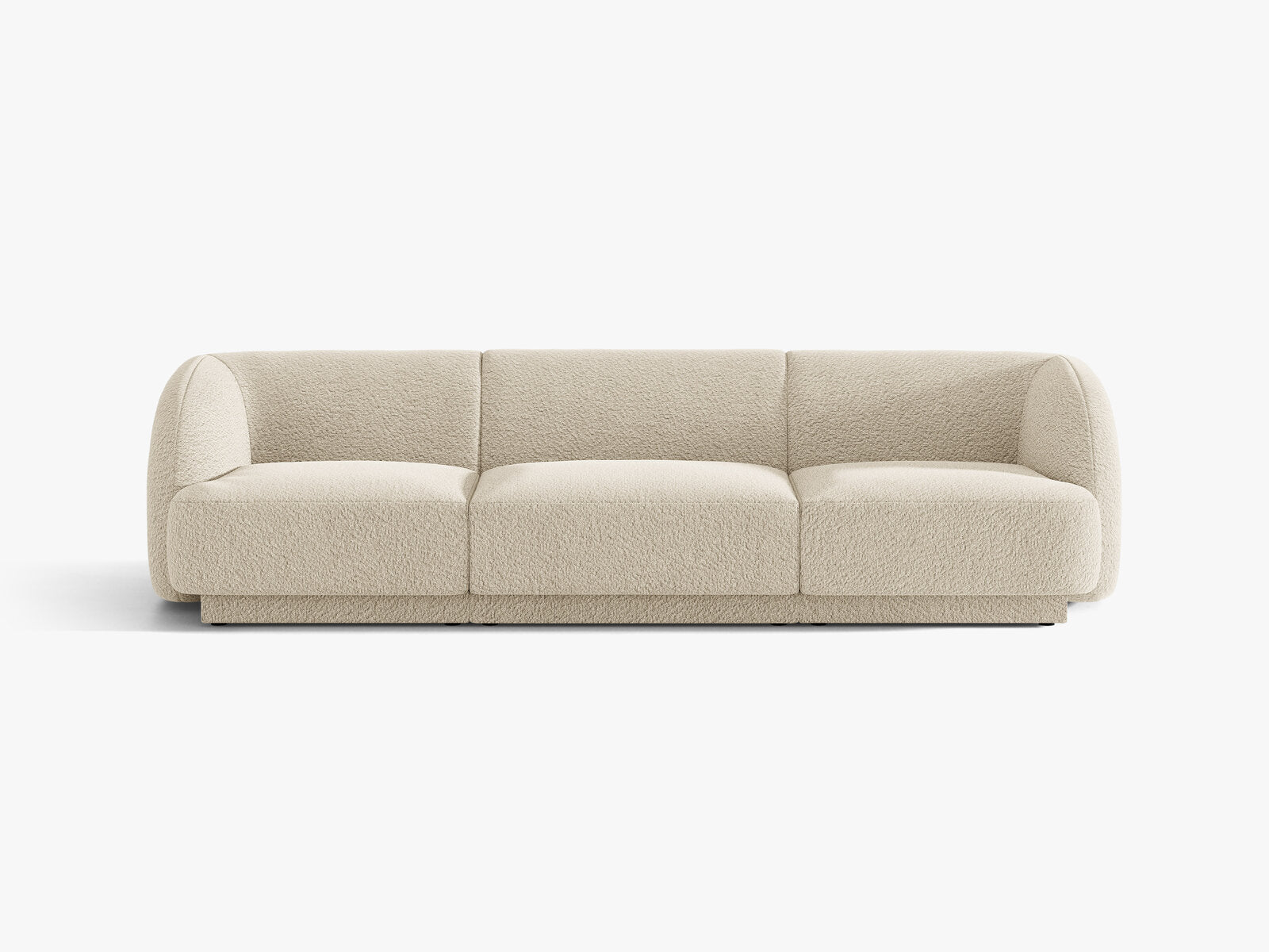 Micadoni Sofa Miley 3-Sitzer Boucle Baloo Beige