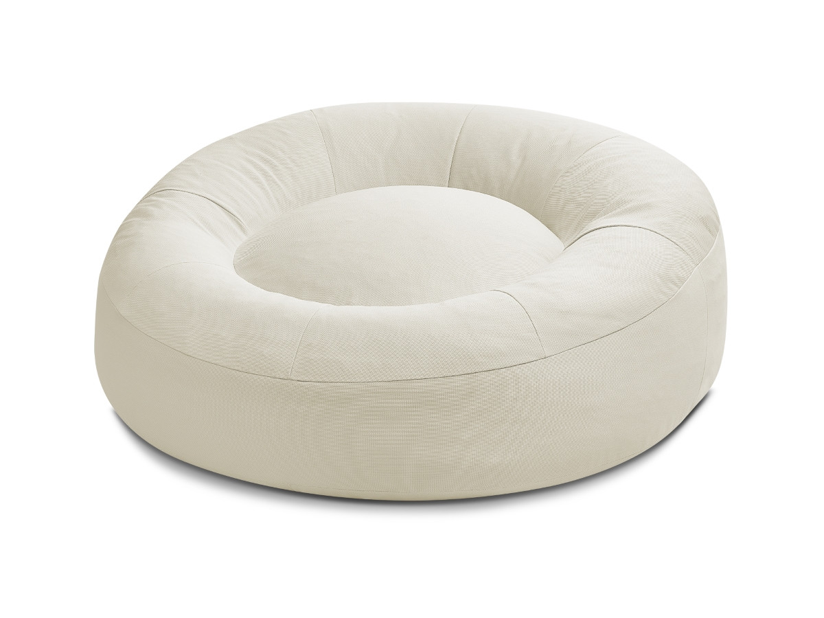 Bobochic Eloane Pouf Stoff Beige, 100 cm