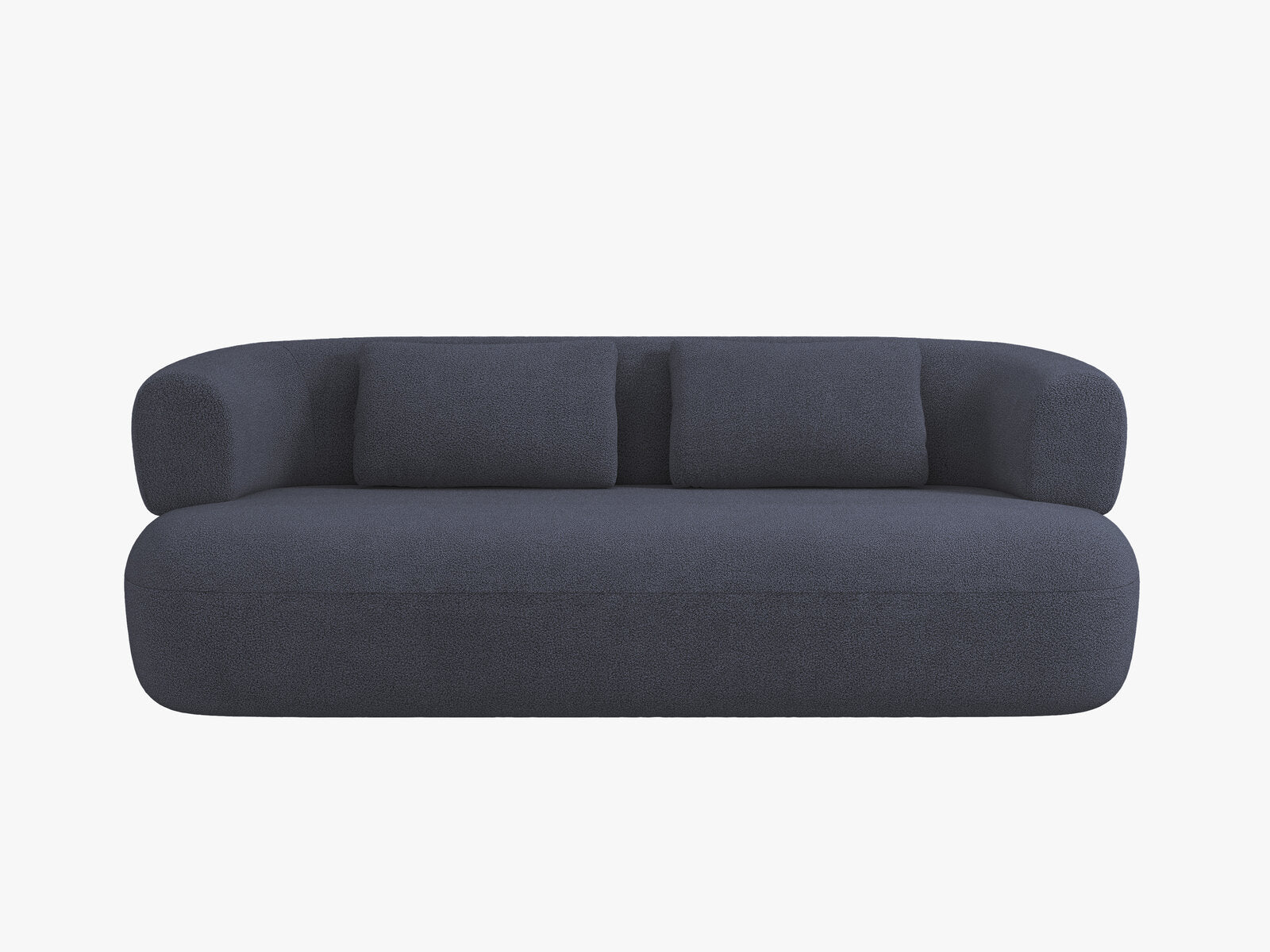 Micadoni Sofa Jenny 2-Sitzer Boucle Now or Never Dunkelblau