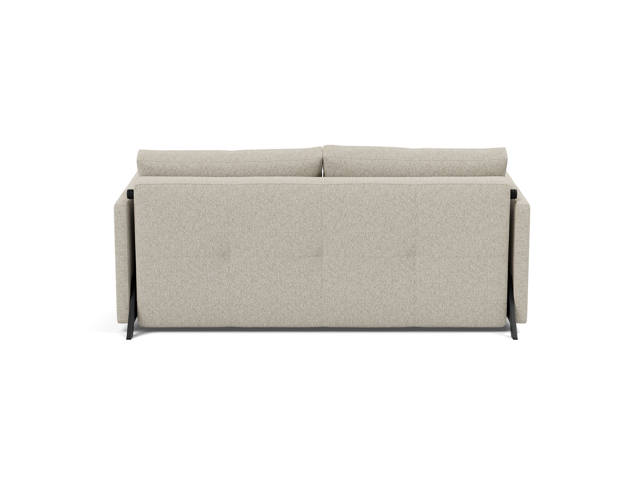 Schlafsofa Cubed mit Armlehnen 160 Boucle Skandi 539-Beige