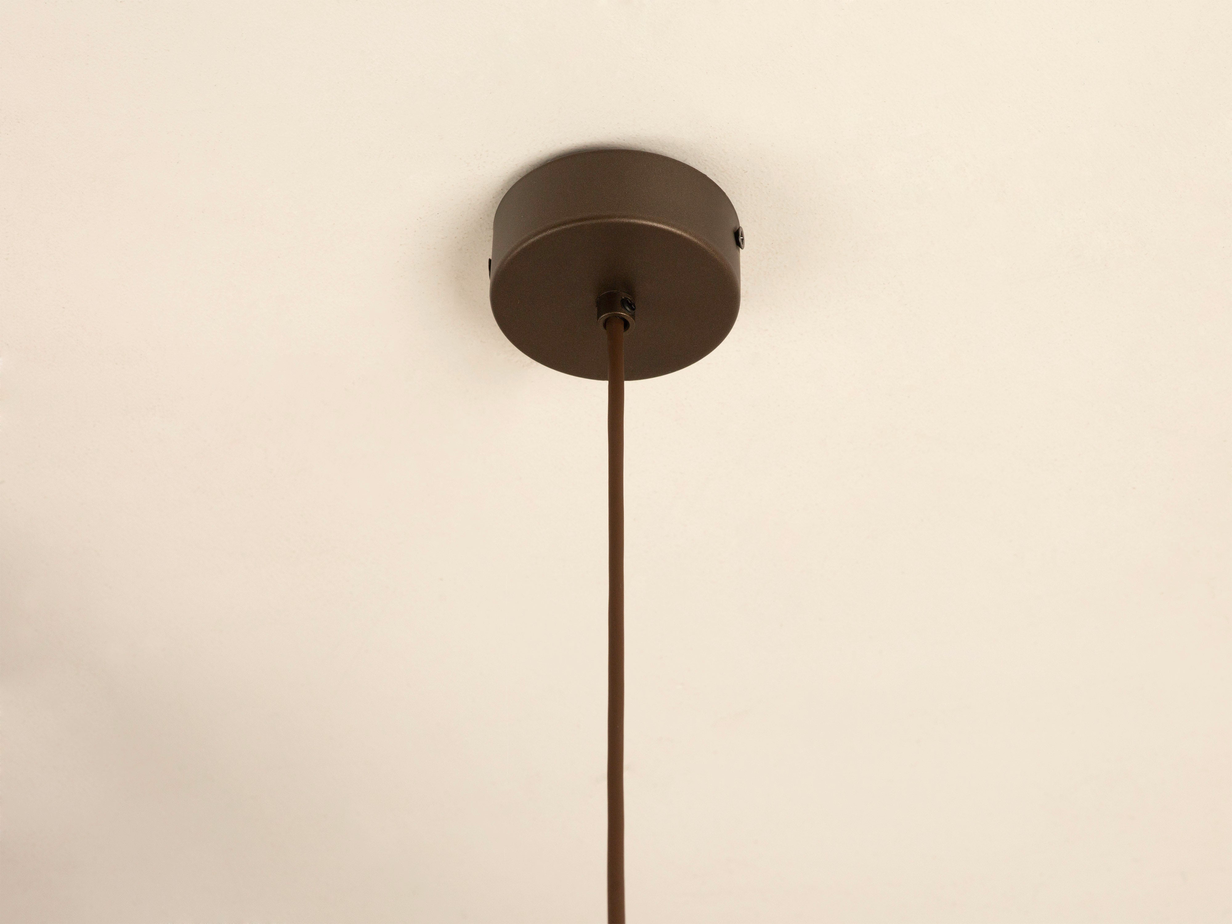 Micadoni Timbo Pendelleuchte Ø 26 cm Braun