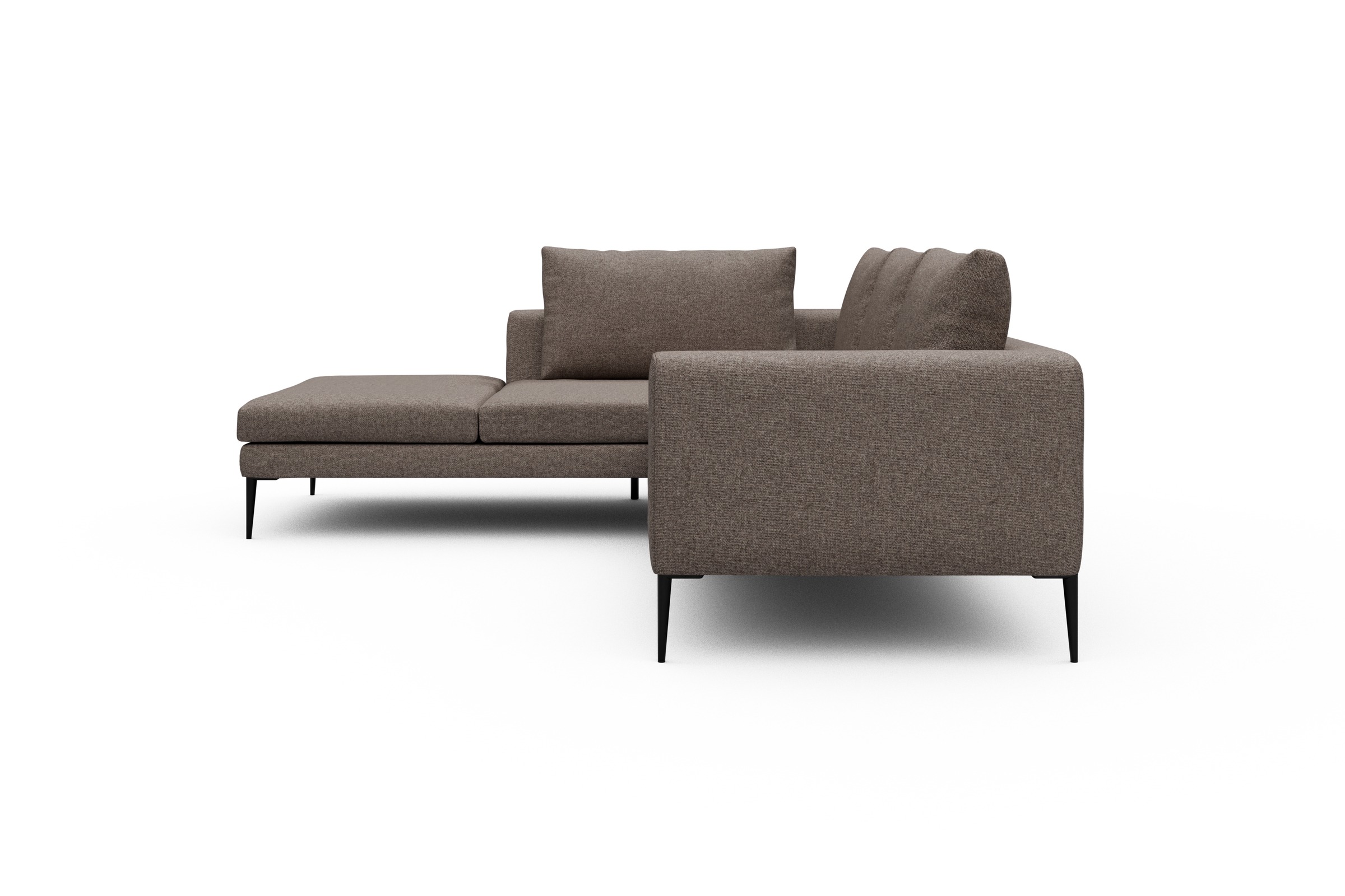Ecksofa Paul Relax-Ecke links mit 2-Sitzer Sama-Stone