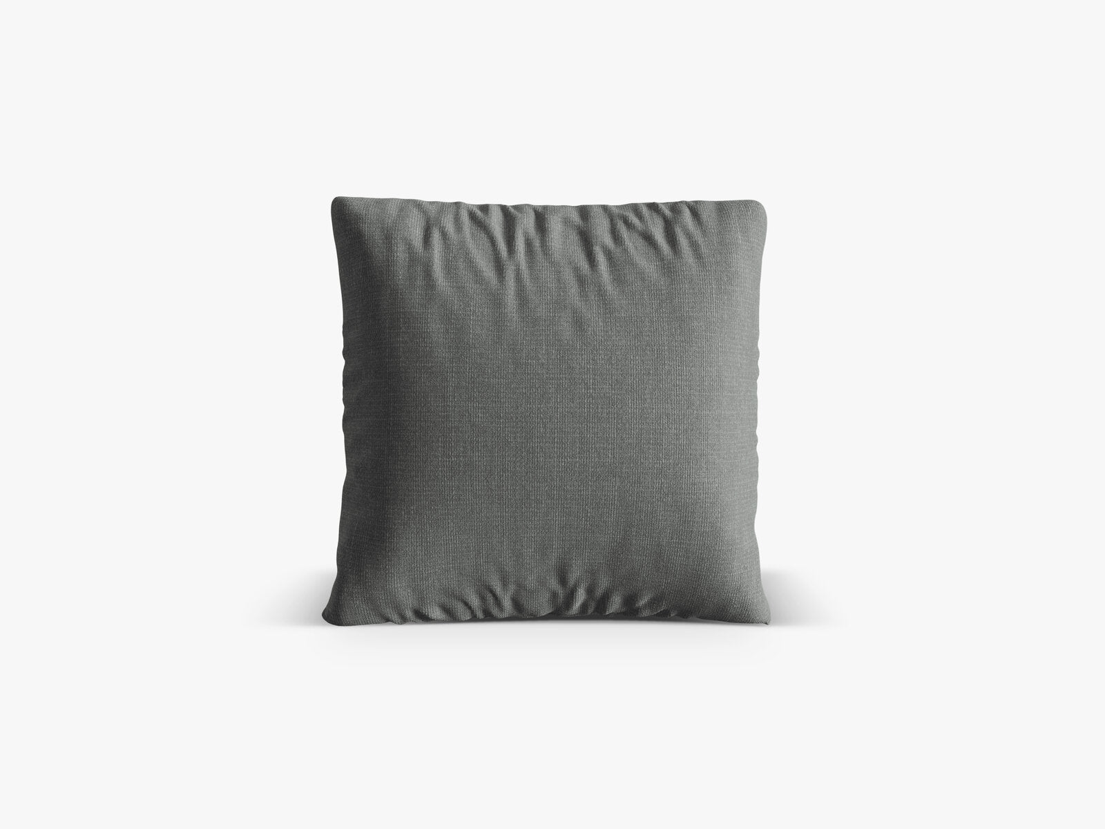 Micadoni Kissen Nuria Strukturierter Stoff Grau 50x50x19