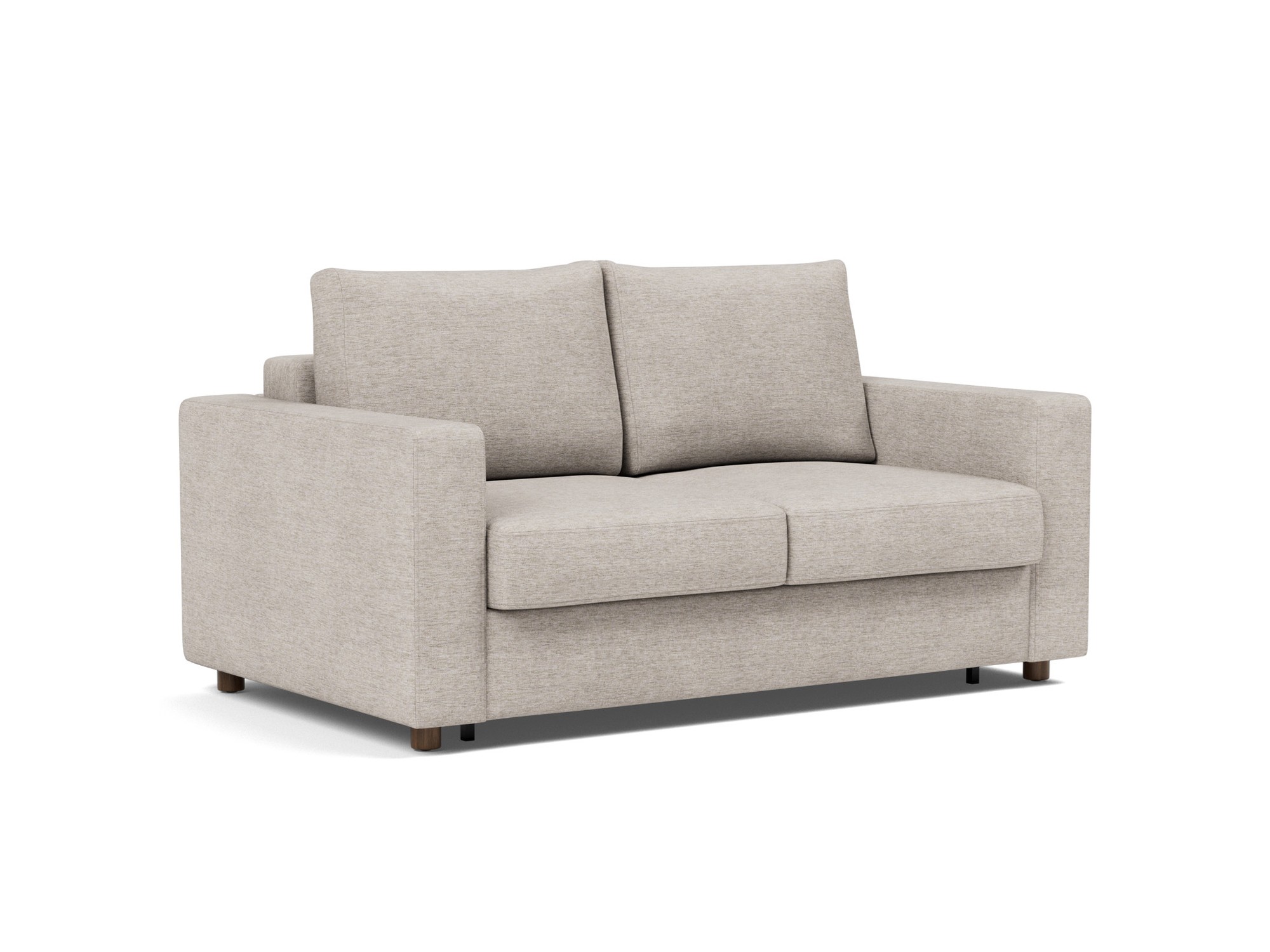 Schlafsofa Neah mit Standard-Armlehnen 140 Chenille Yuveno 471-Sand