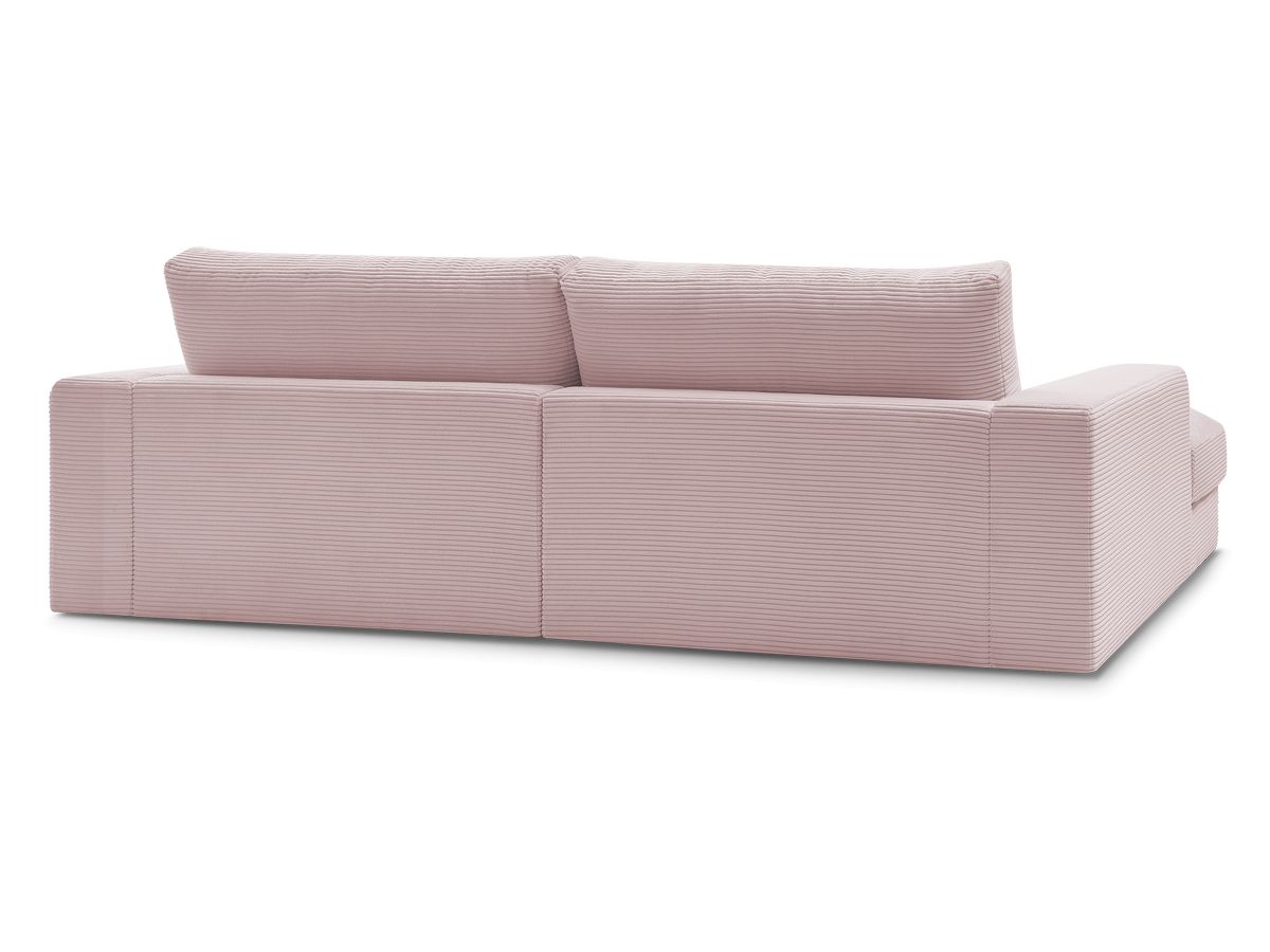 Bobochic Leonard Ecksofa 234 × 159 cm Cordsamt Violett Ecke rechts