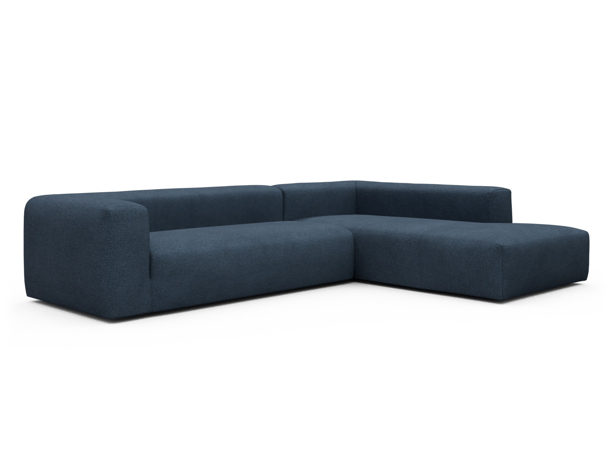 Skandi Home Ecksofa Fred Relax-Ecke rechts mit 2,5-Sitzer Boucle-Blue moebelfaktor