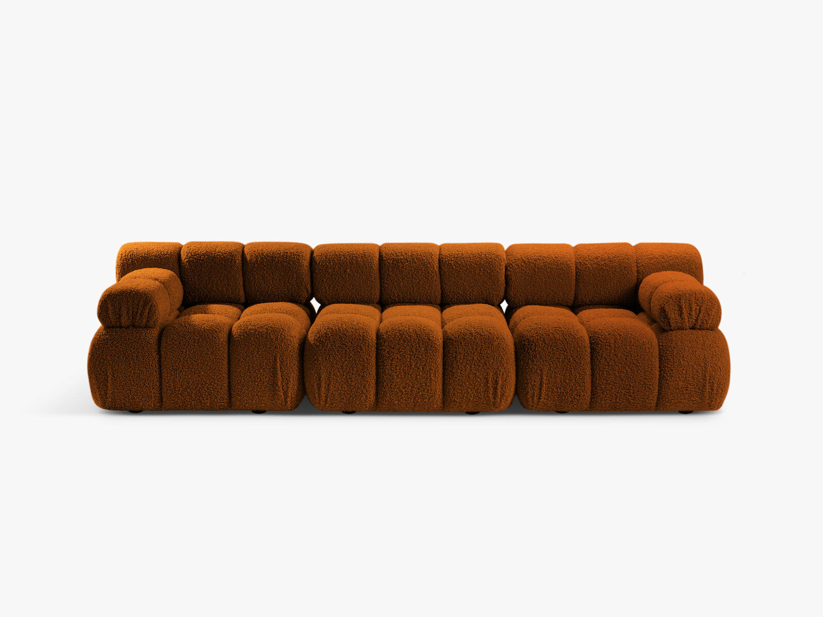 Micadoni Modulares Sofa Bellis 3-Sitzer Boucle Rolf Ziegel