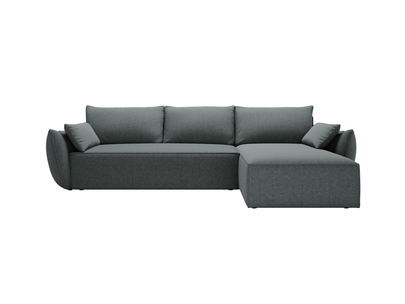 Micadoni Ecksofa Kaelle 4-Sitzer mit Schlaffunktion Rechts Chenille Königsblau