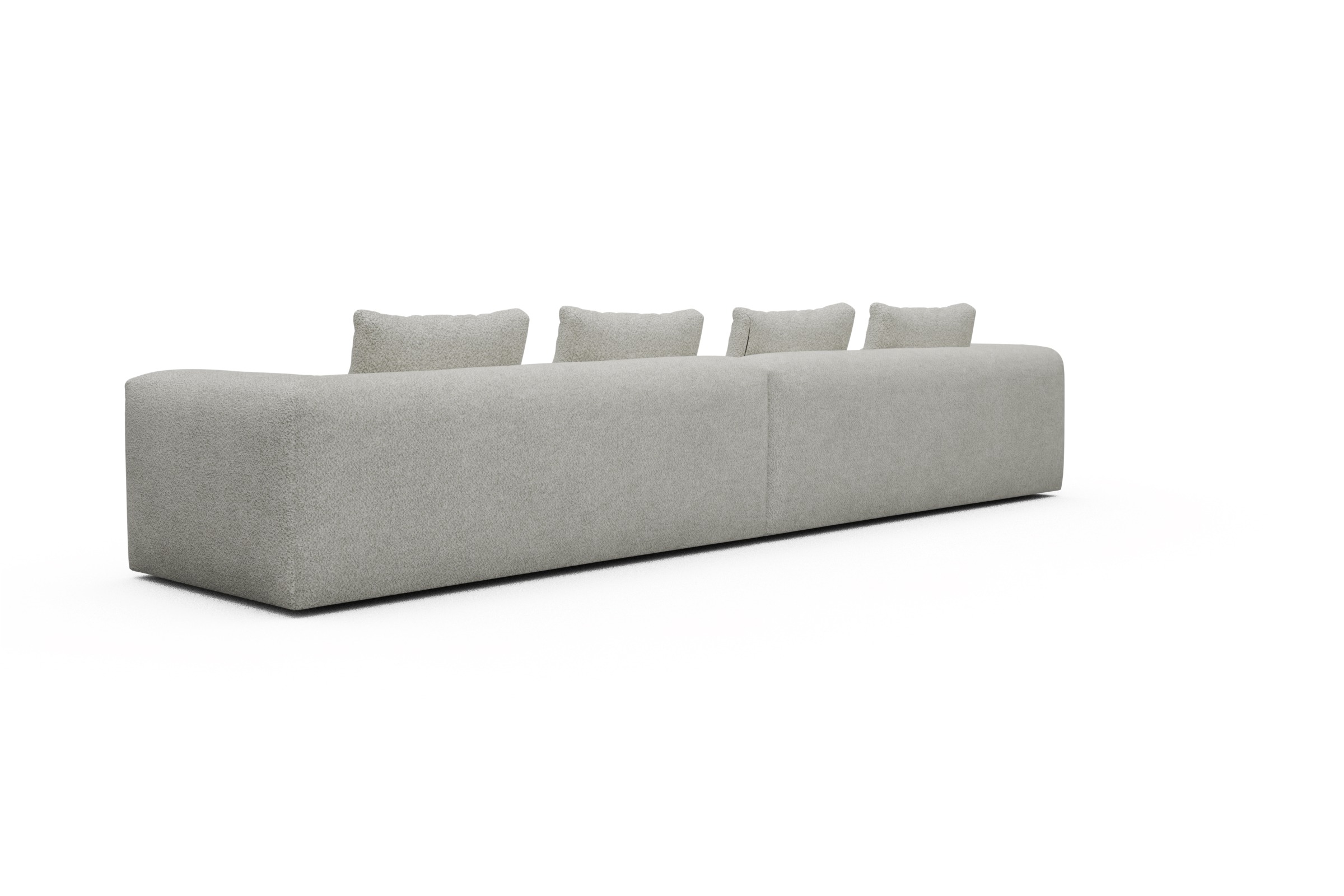Sofa Modulares XXL Sofa Fred 5-Sitzer Vanora-Warm-Sand