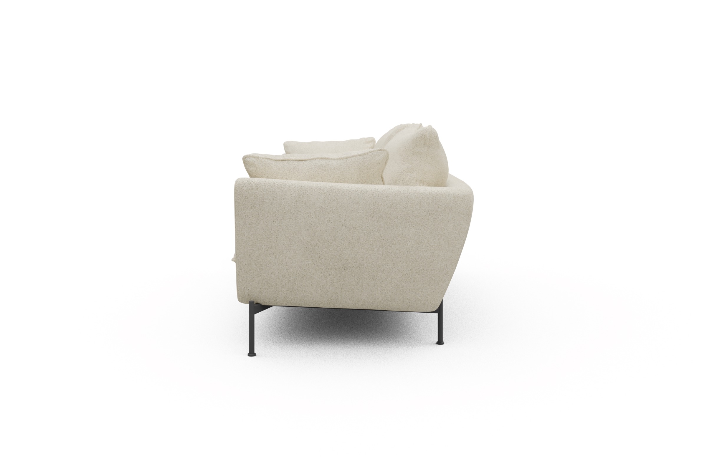 Sofa Anton PREMIUM 3-Sitzer Boucle-Off-White