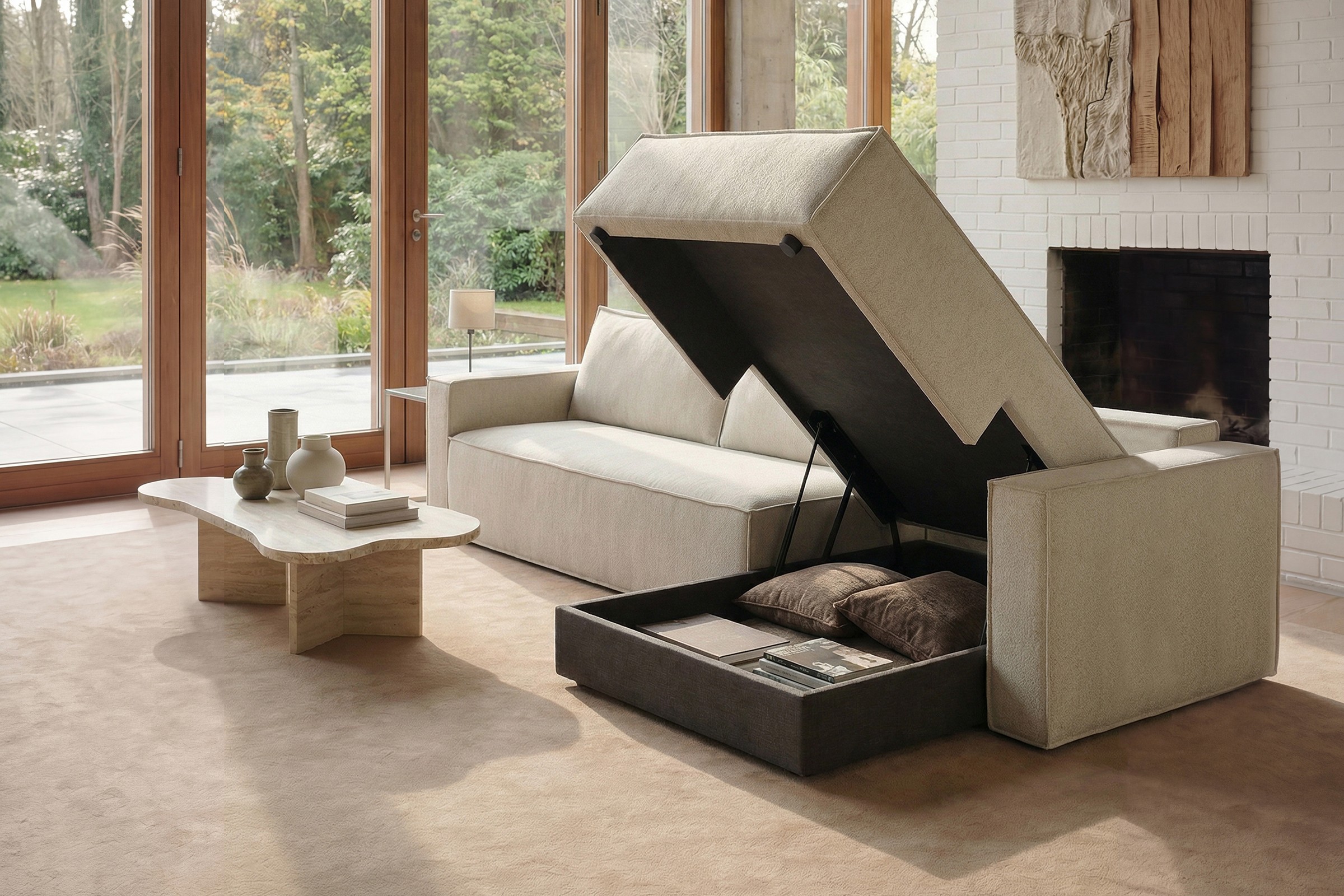 Schlafsofa Newilla mit Chaiselongue