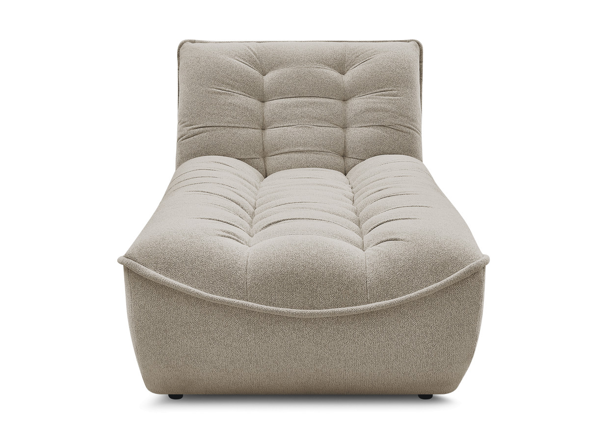Bobochic Serena Méridienne-Modul Melange-Stoff Taupe
