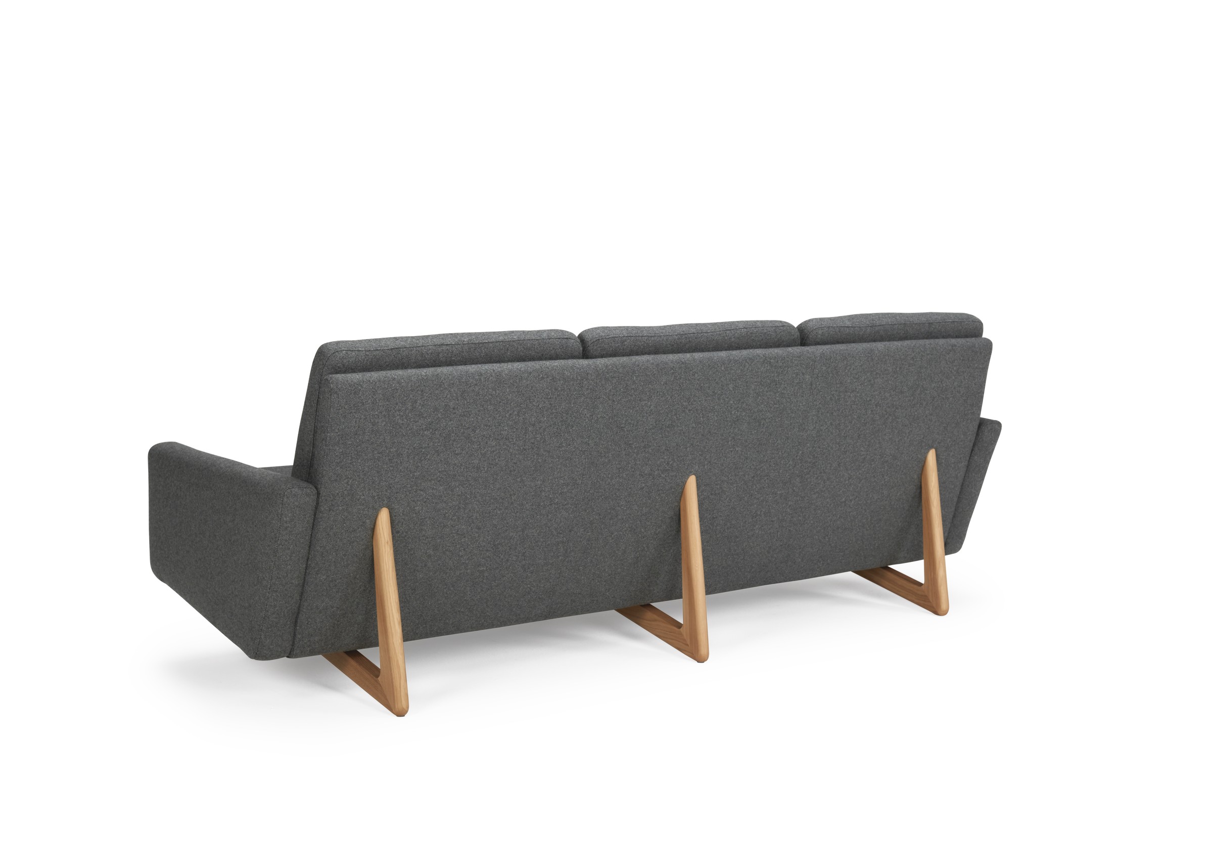 Sofa Arne 3-Sitzer Strukturierter Stoff Satya 441-Warm-Zinc