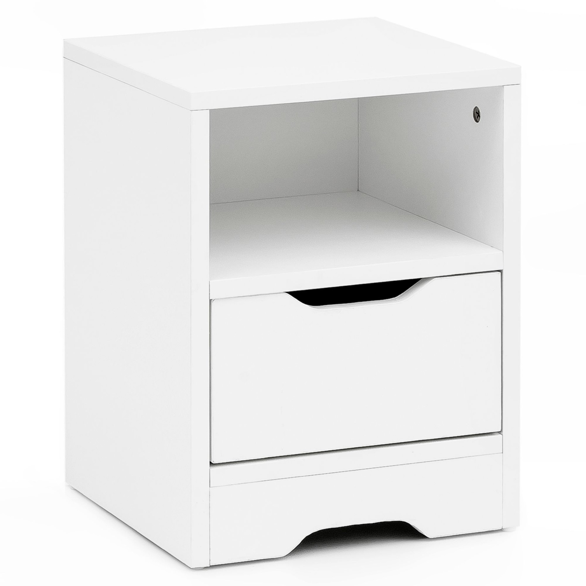 Nachttisch Herfolge Weiß 31 × 31 × 43 cm