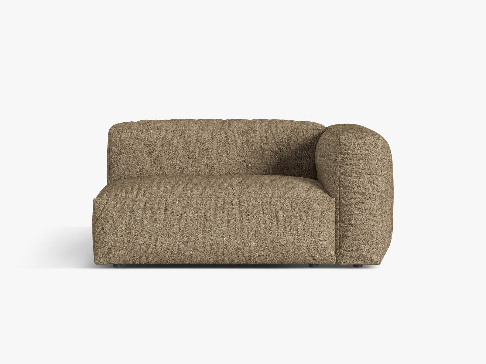 Micadoni Eckmodul Martina 1-Sitzer Groß Rechts Boucle Monet Cappuccino