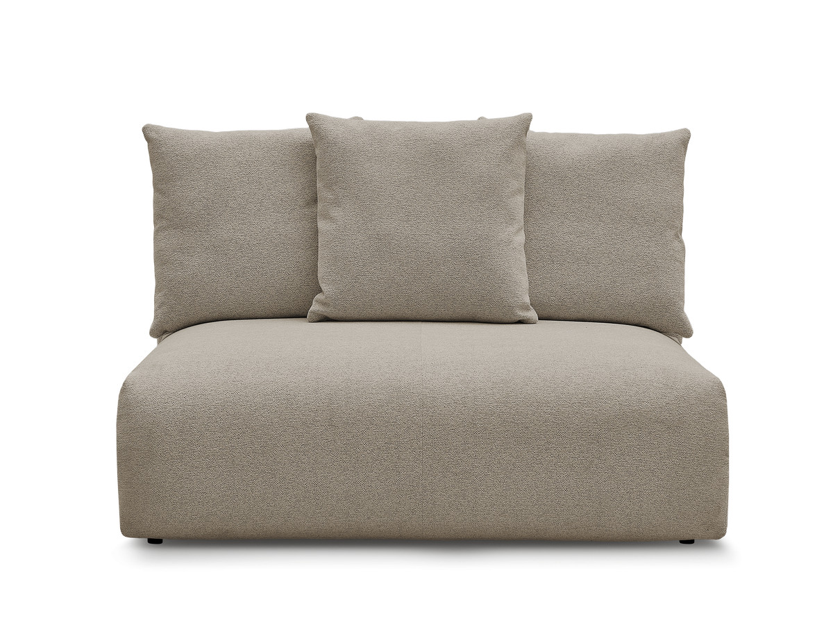 Bobochic Voltaire Sofamodul 2-Sitzer 142 × 100 cm Melange-Stoff Taupe
