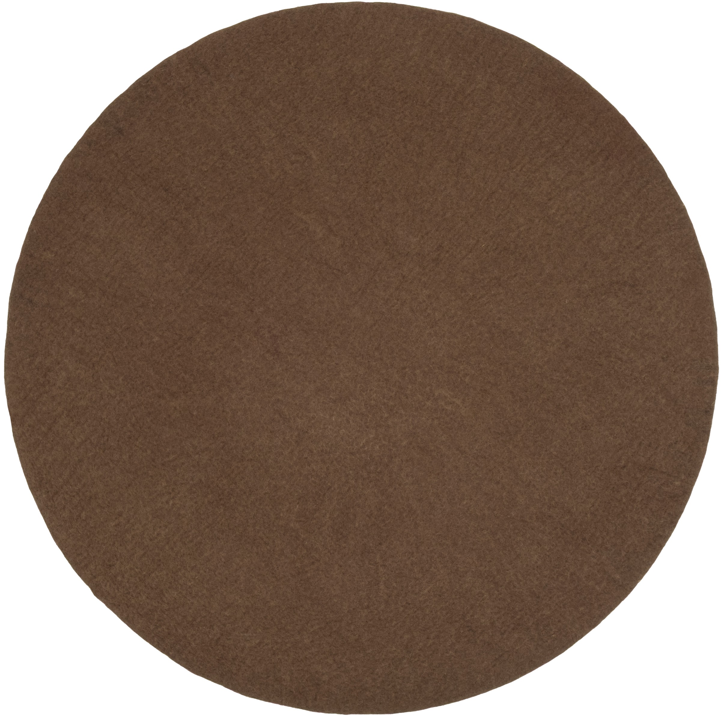 myfelt Egon Filzteppich Braun rund Ø 120 cm