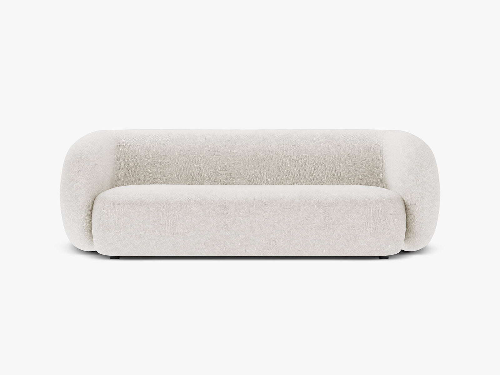 Micadoni Sofa Kate 3-Sitzer Boucle Weiß