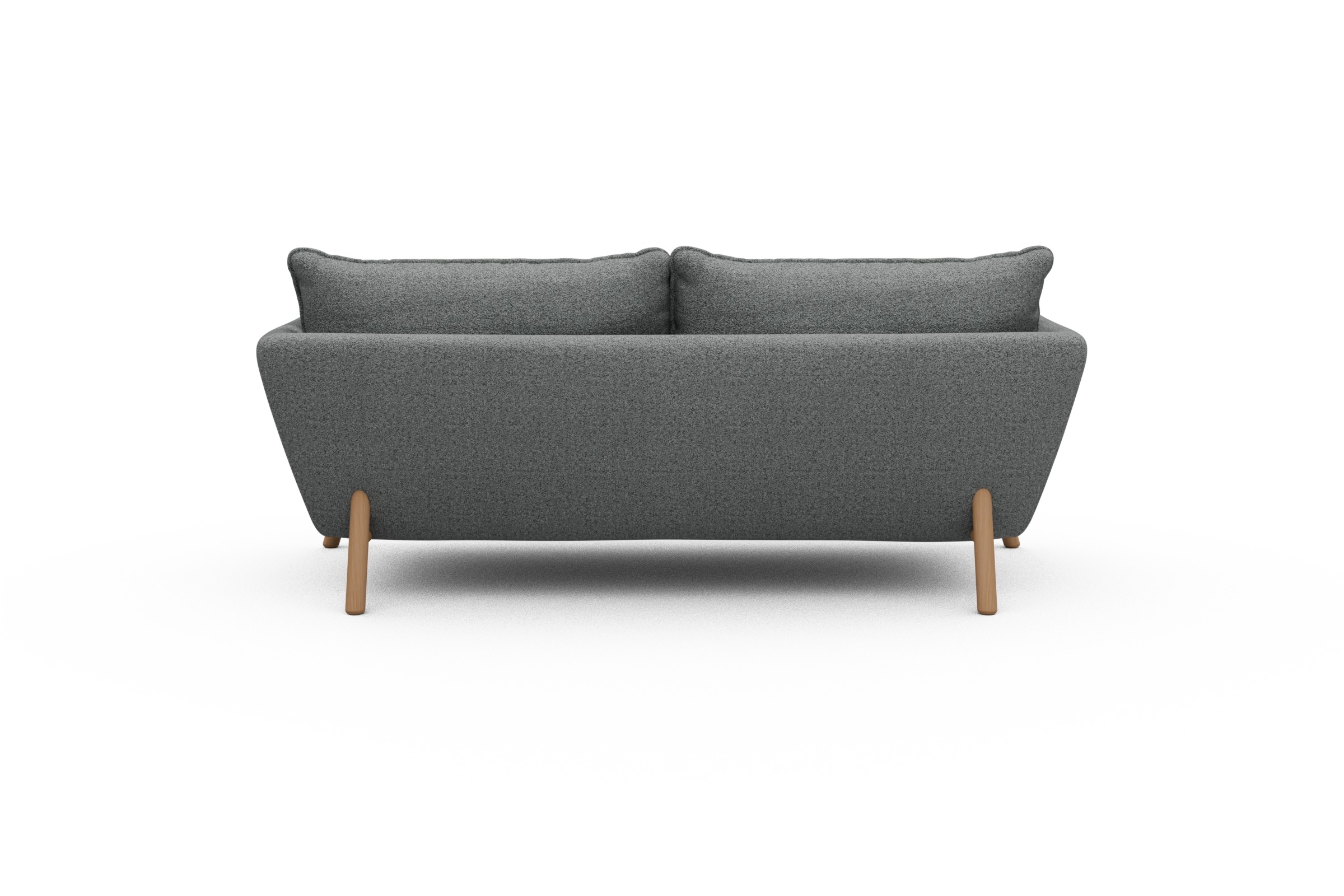Sofa Emil PREMIUM 2-Sitzer Beinfarbe Eiche Natur Aivi-Gravet-Grey