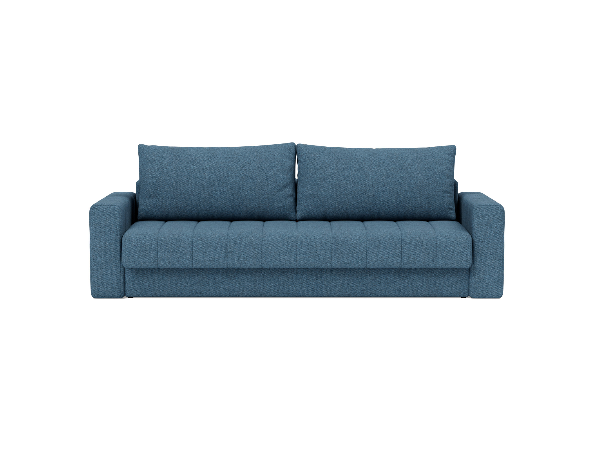 Schlafsofa Akello mit Armlehnen Strukturierter Stoff Weda 302-Weda-Blue