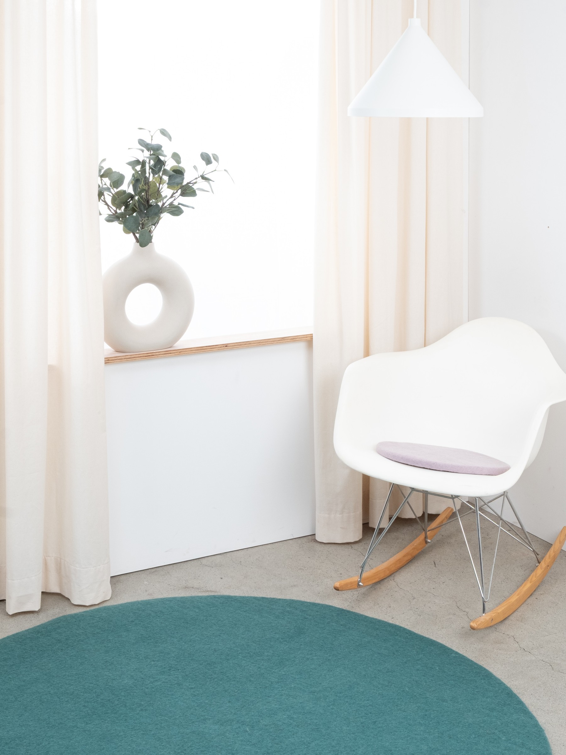 myfelt Marla Filz-Sitzauflage Hellviolett Ø 36 cm