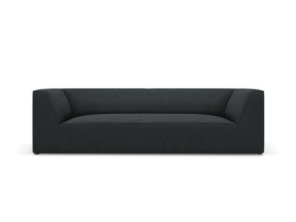 Cosmopolitan Design Sofa Siena 3-Sitzer Kord Scala Schwarz