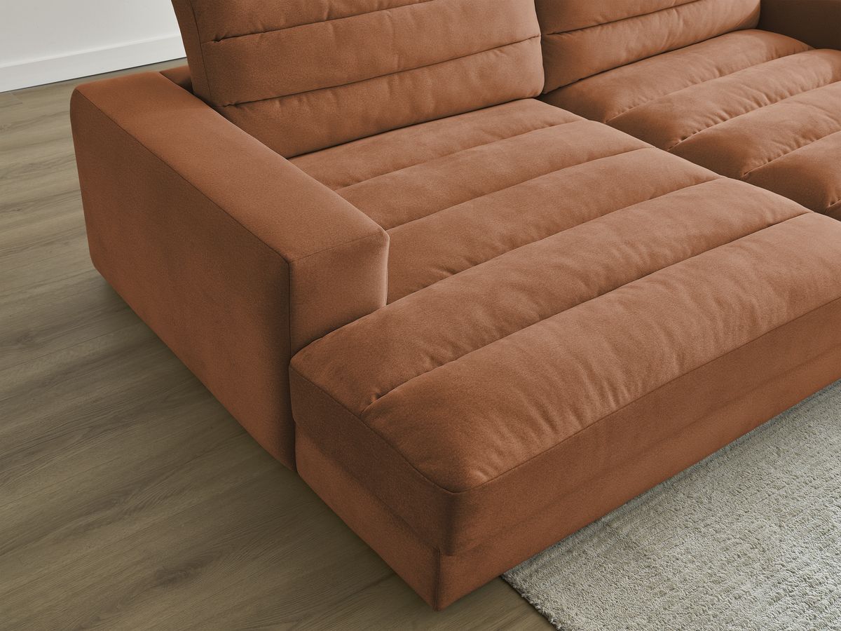 Bobochic Sierra Sofa 4-Sitzer Samt Orange
