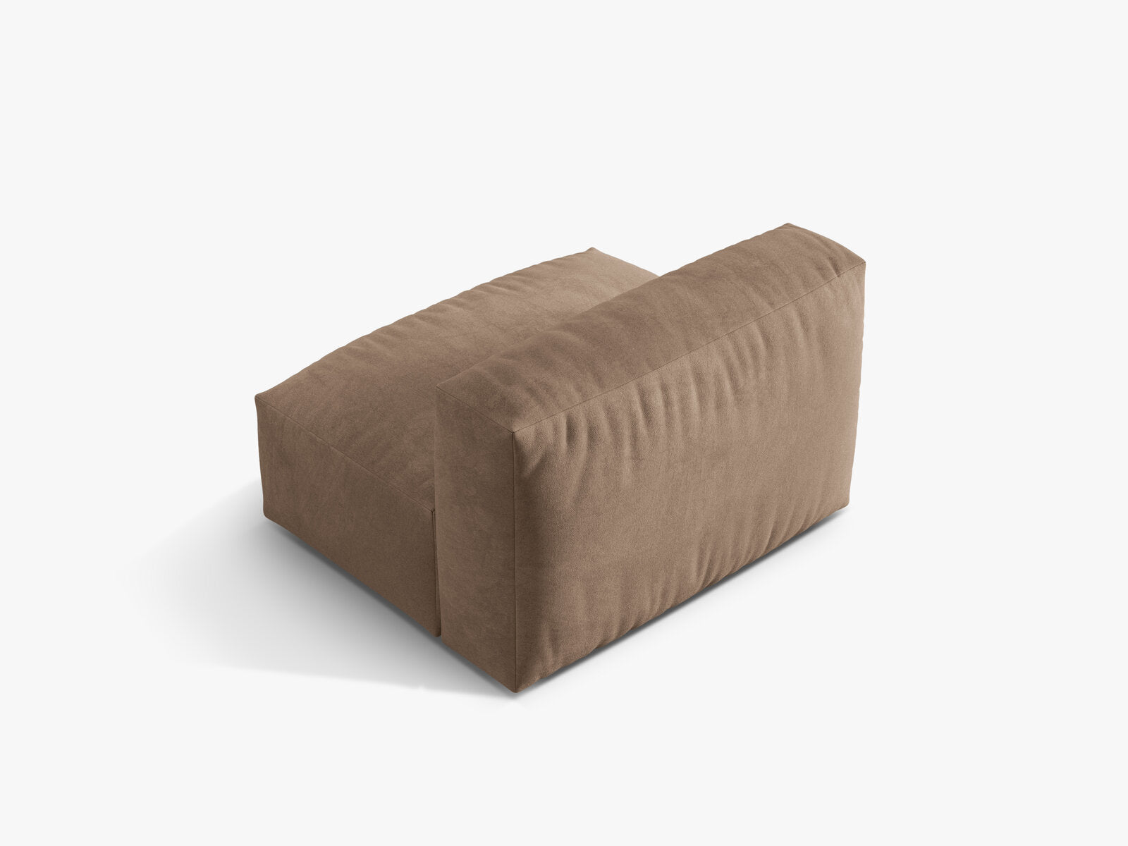 Micadoni Modul Martina 1-Sitzer Samt Vogue Dunkelbeige