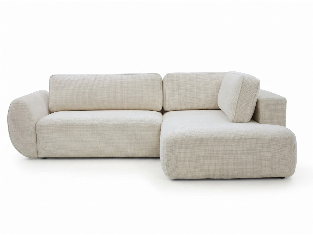 Bobochic Denise Ecksofa mit Schlaffunktion und Bettkasten 256 × 197 cm