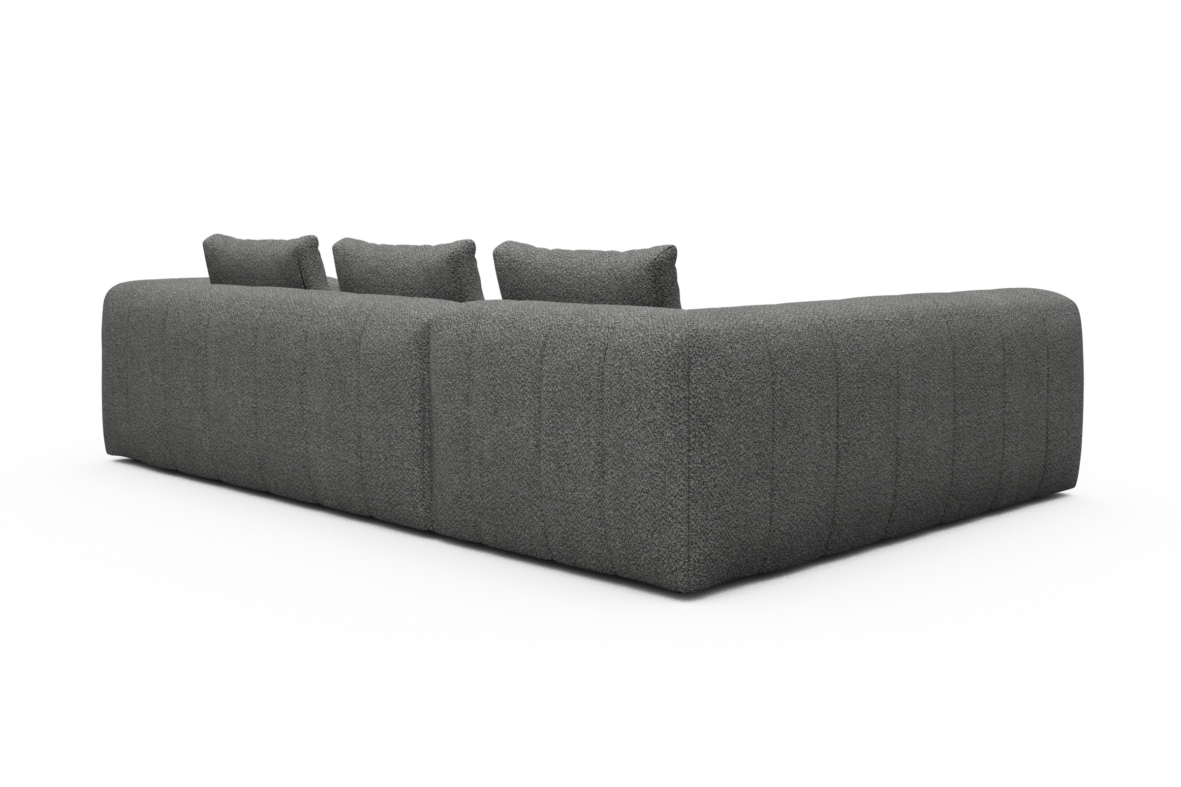 Ecksofa Hugo 2x 2,5-Sitzer Armlehne rechts Vanora-Warm-Grey