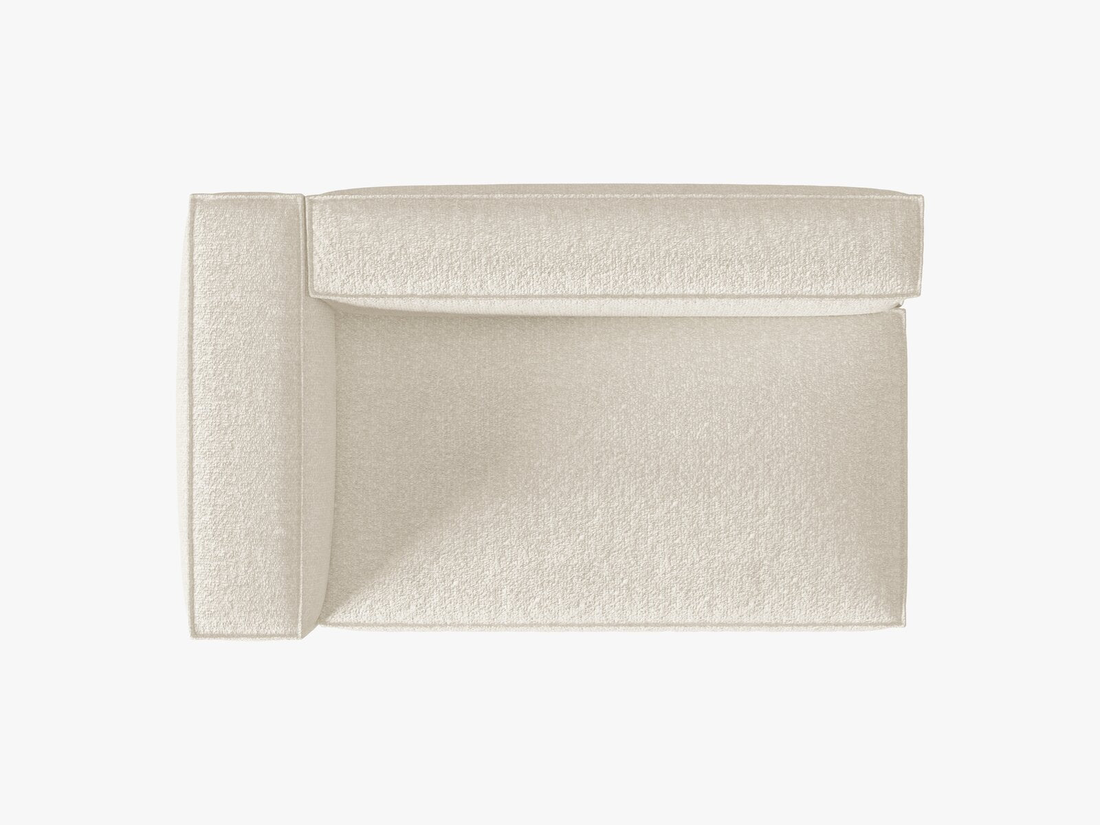 Micadoni Modul Nuria Groß 3-Sitzer Links Boucle Elfenbein