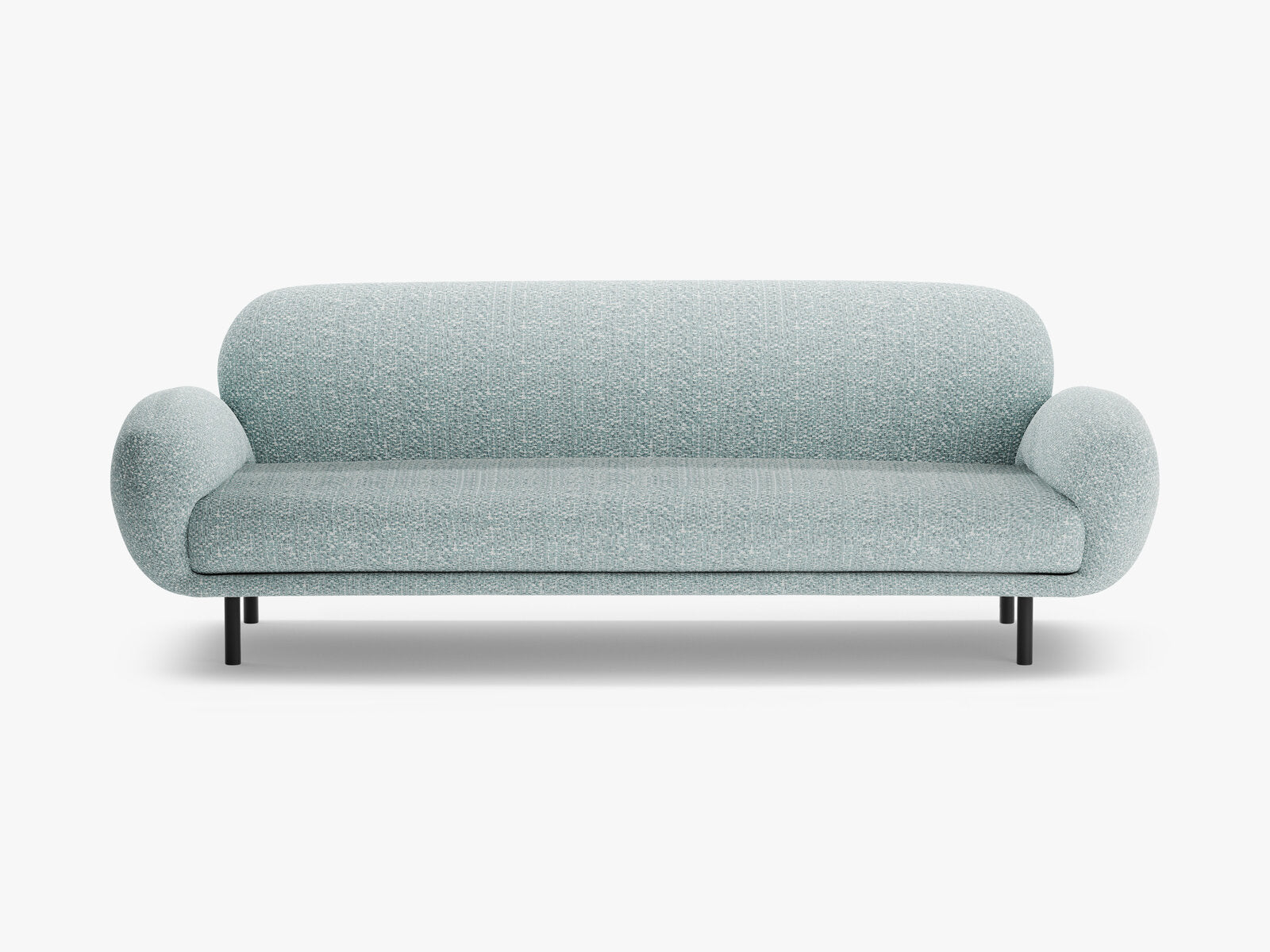 Micadoni Sofa Poppy 3-Sitzer Chenille Silencio Gedämpftes Blau